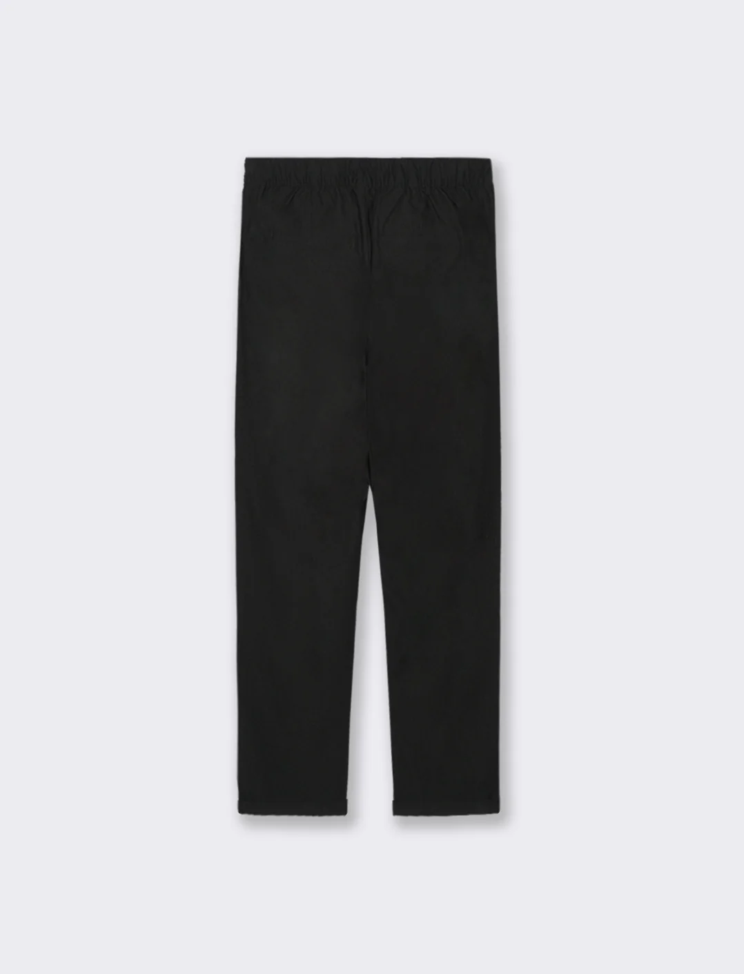 PANTALONE CON RISVOLTO - Nero - Image 2