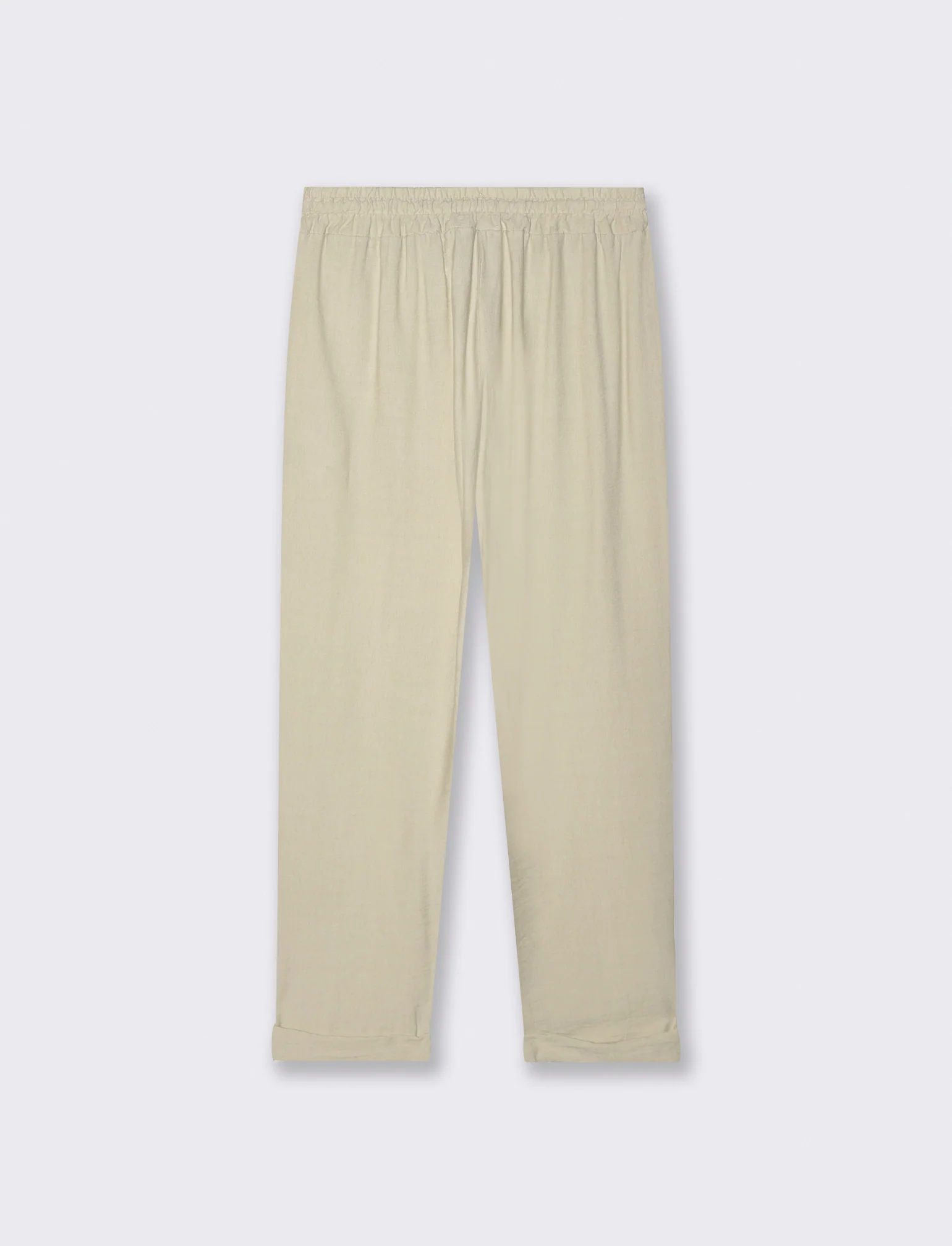 Pantalone con tasche a toppe ed elastico in vita - Sabbia - Image 4