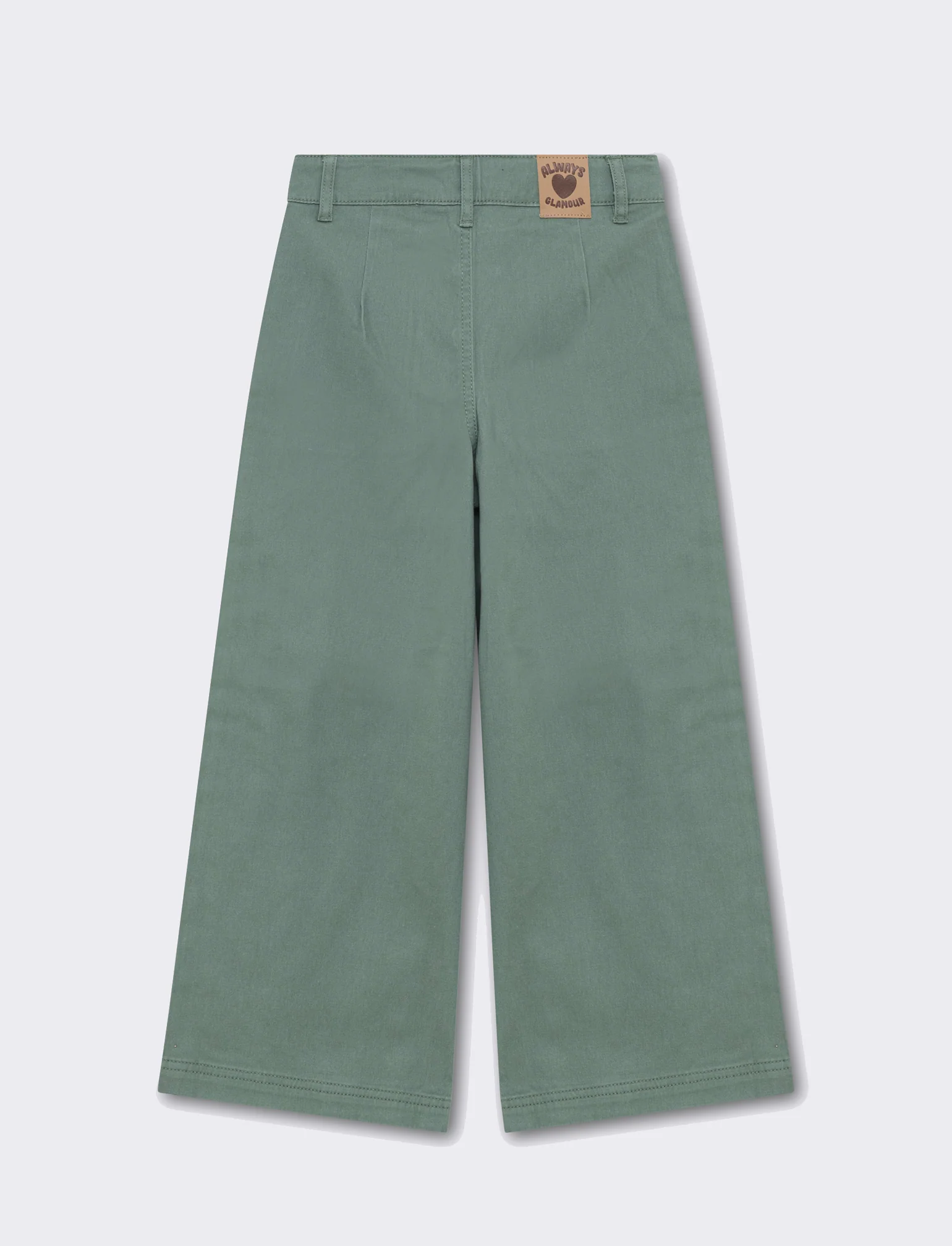 Pantalone con tascone da bambina - Verde - Image 2