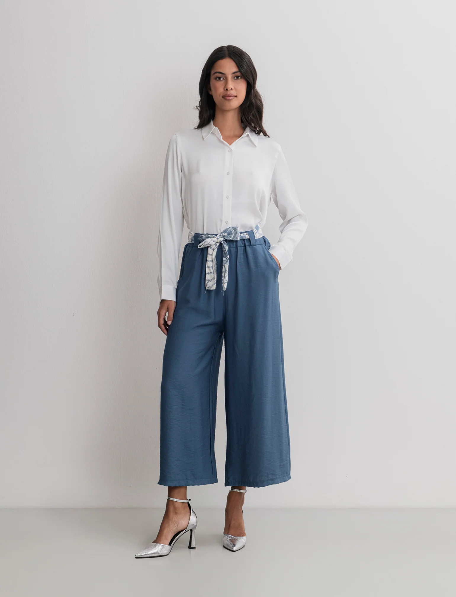 PANTALONE COULOTTE - Denim
