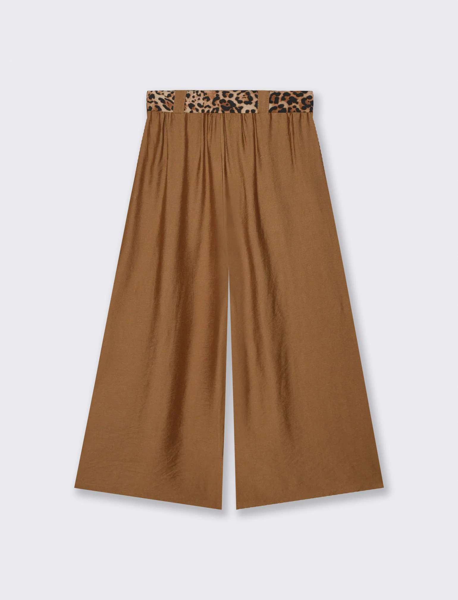 PANTALONE COULOTTE - Marrone tabacco - Image 4