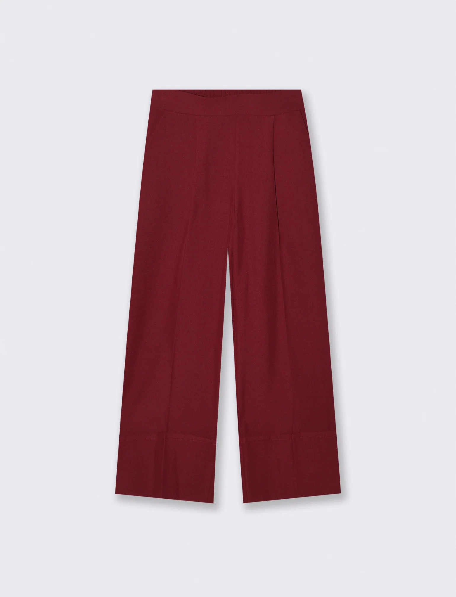 PANTALONE CROP CON RISVOLTO - Vinaccia