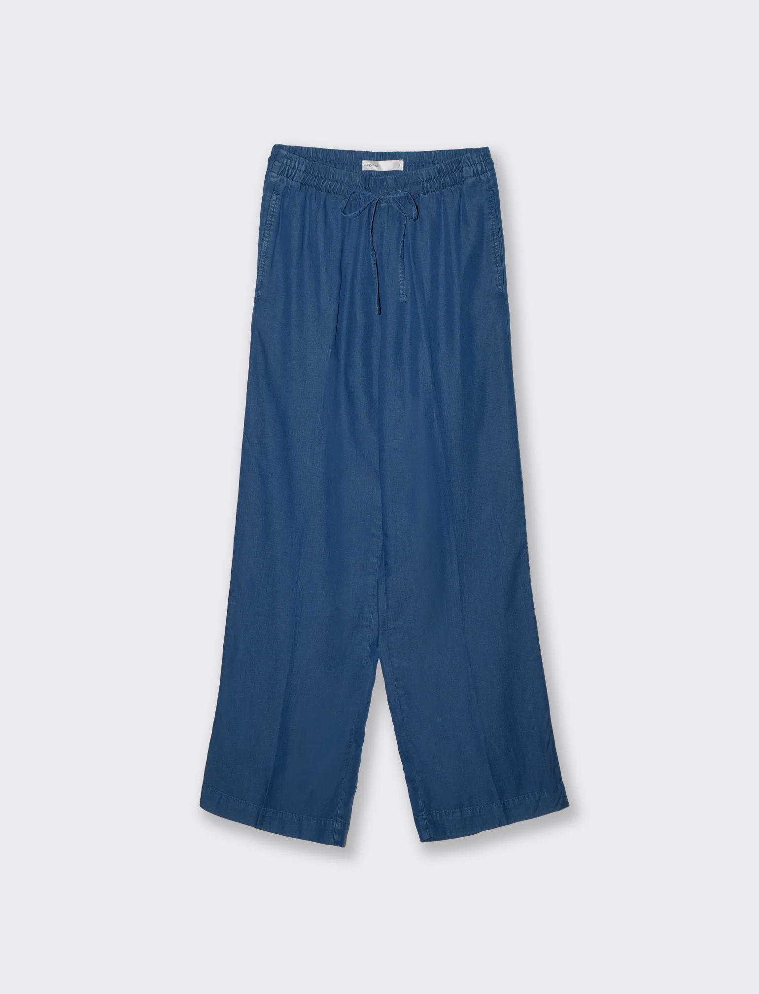 Pantalone Culotte in Lyocell con Coulisse - DENIM SCURO