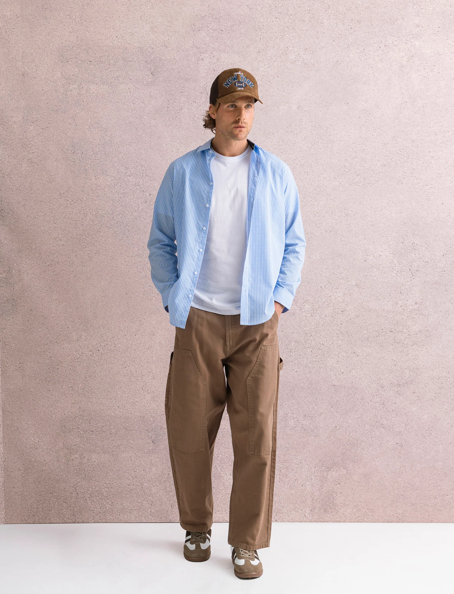 PANTALONE DENIM CARPENTER BAGGY FIT - Grigio fango - Image 4
