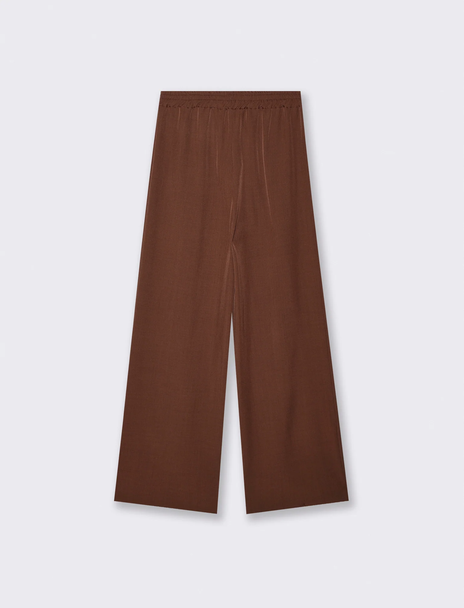 Pantalone Dritto con Elastico e Coulisse - Moro - Image 2