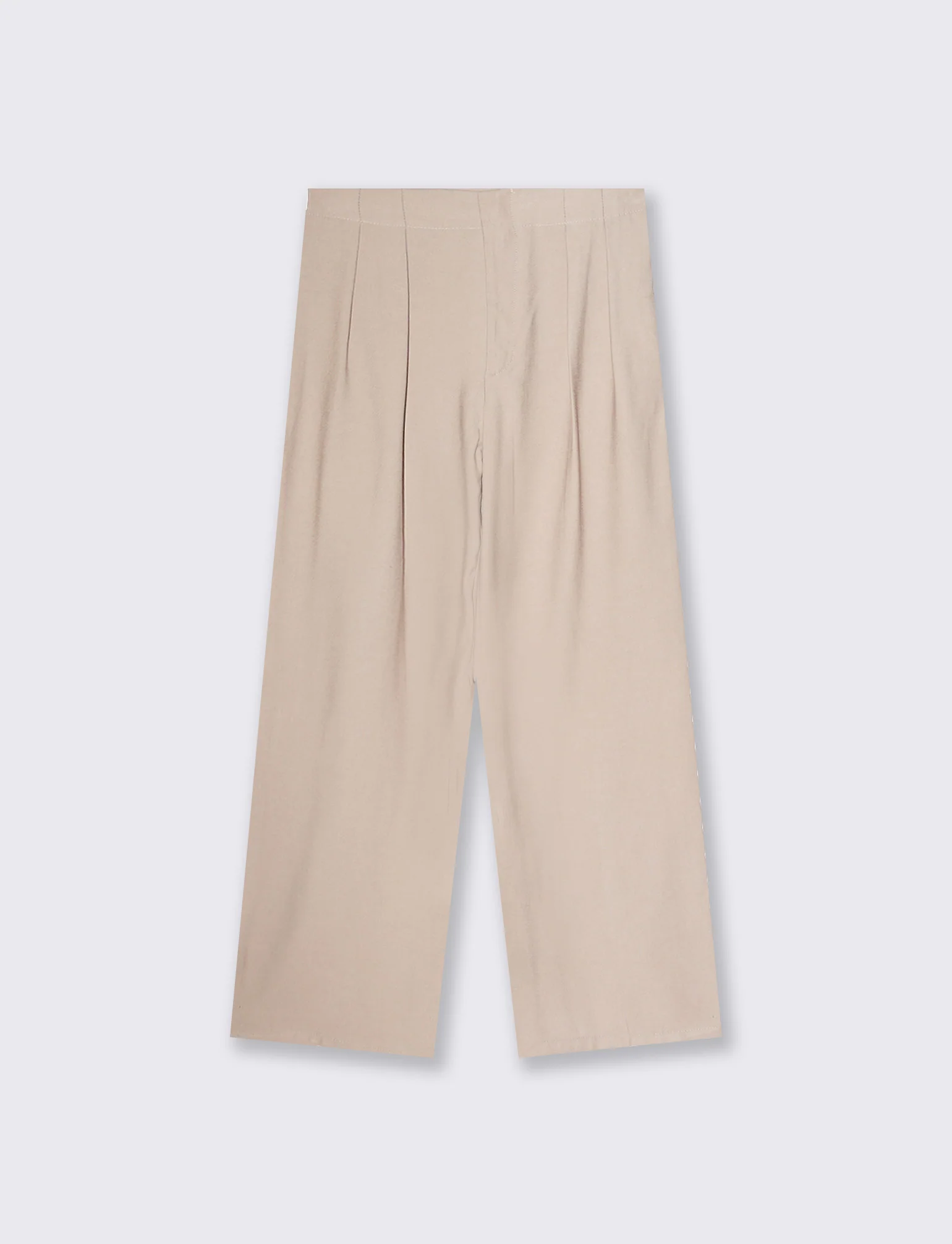 Pantalone Dritto con Pinces - Grigio fango - Image 4