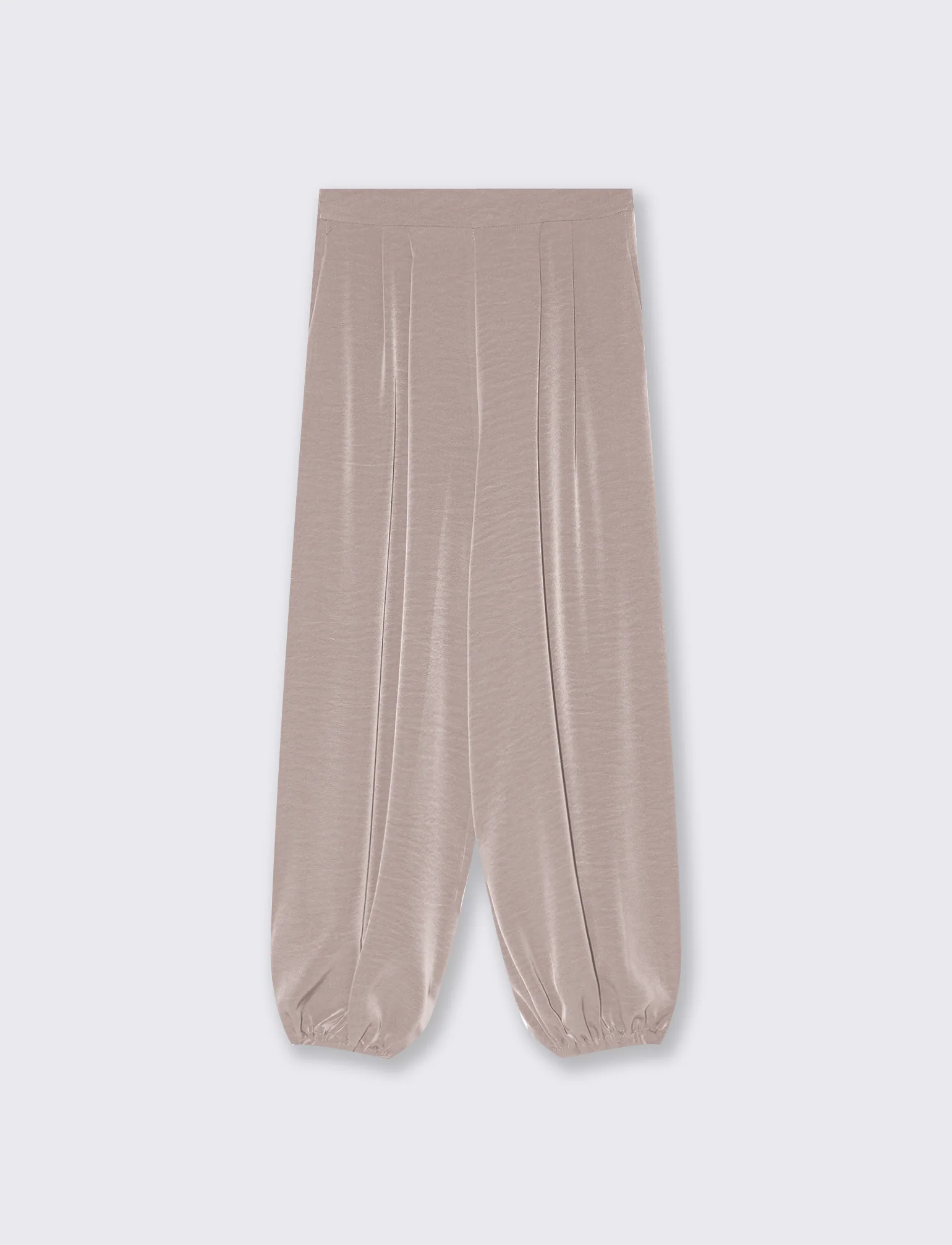 Pantalone effetto palloncino - Grigio fango