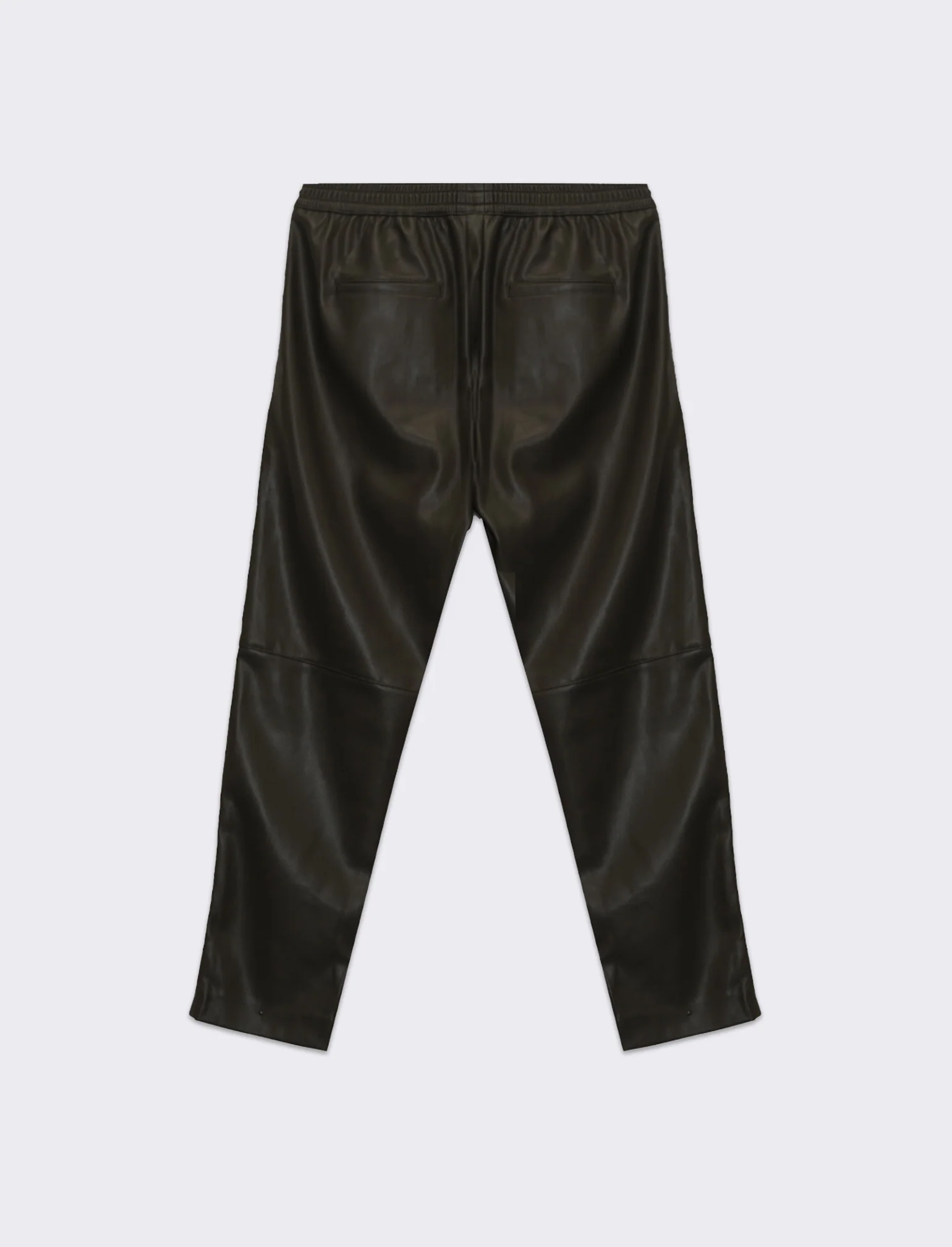 Pantalone effetto pelle da donna - Verde militare - Image 5