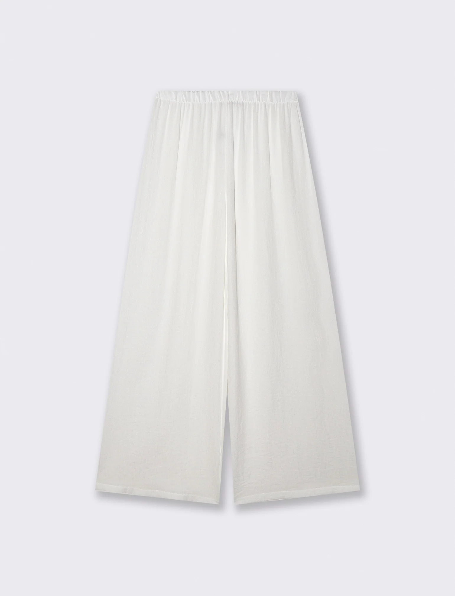 Pantalone Elasticizzato con Vestibilità Orbida - Bianco - Image 2