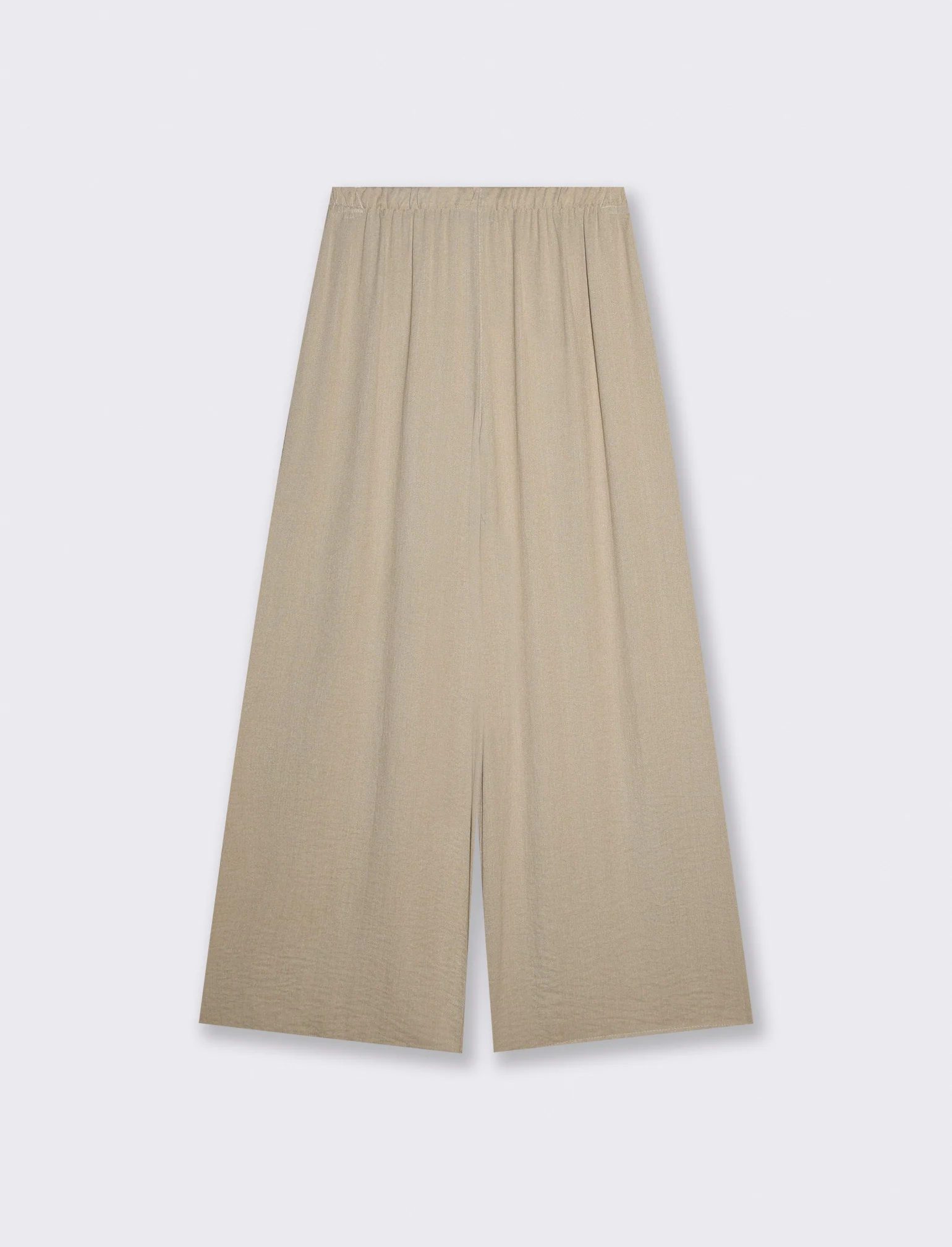 Pantalone Elasticizzato con Vestibilità Orbida - Grigio fango