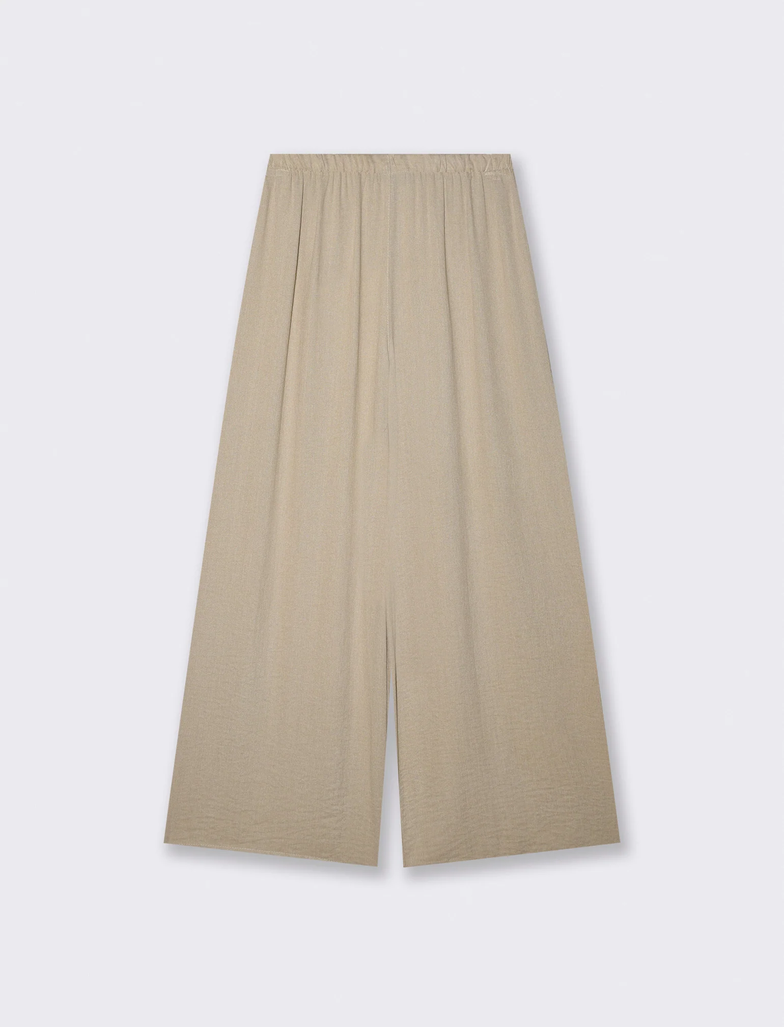 Pantalone Elasticizzato con Vestibilità Orbida - Grigio fango - Image 2
