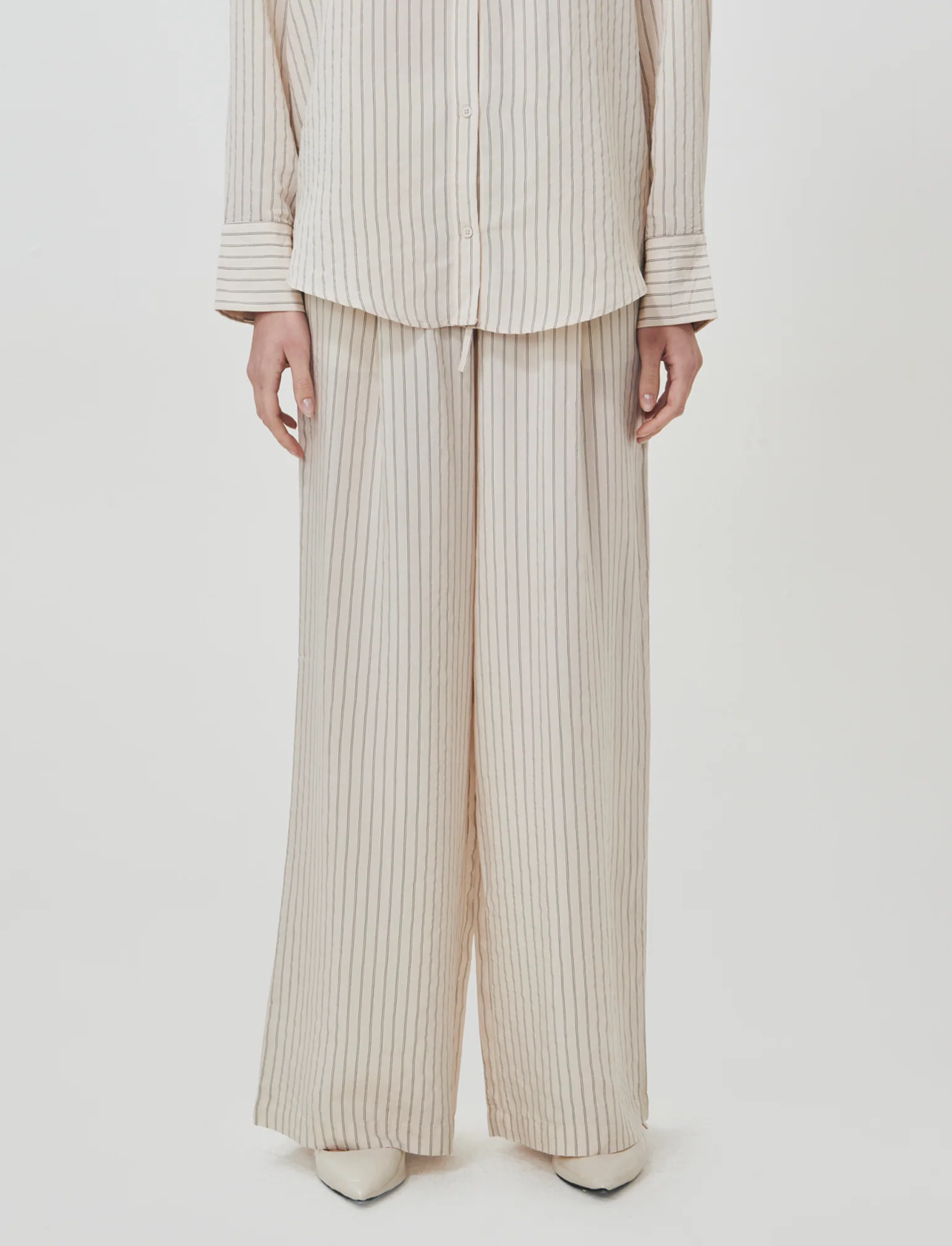 Pantalone Elastico a Righe Verticali - var 1