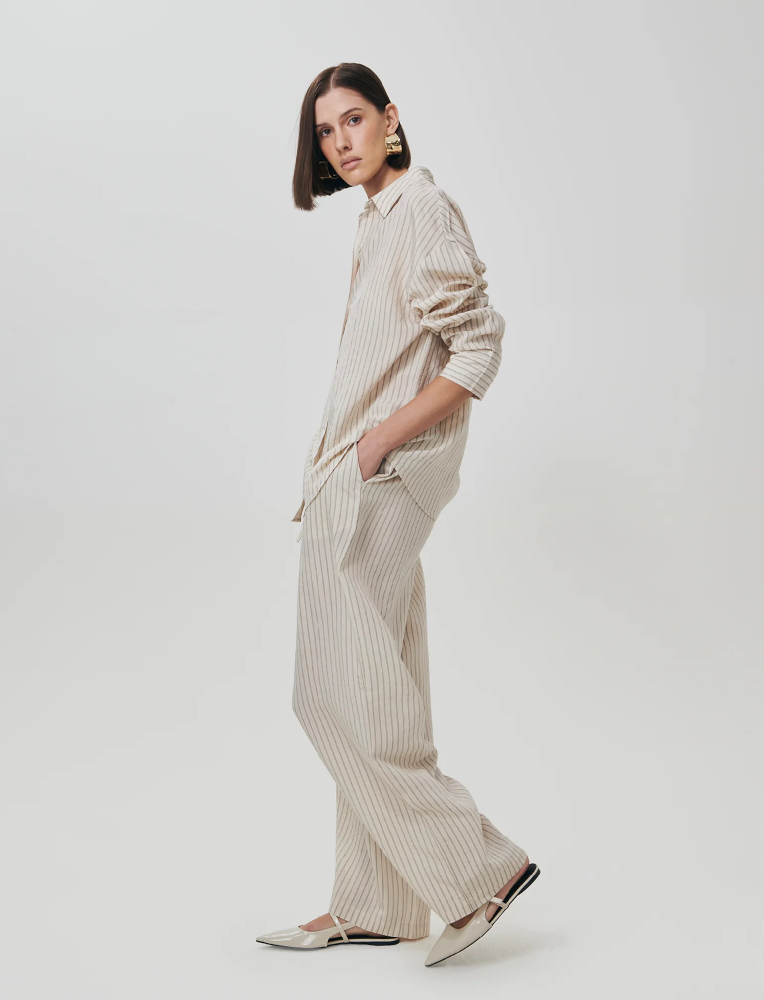 Pantalone Elastico a Righe Verticali - var 1 - Image 3