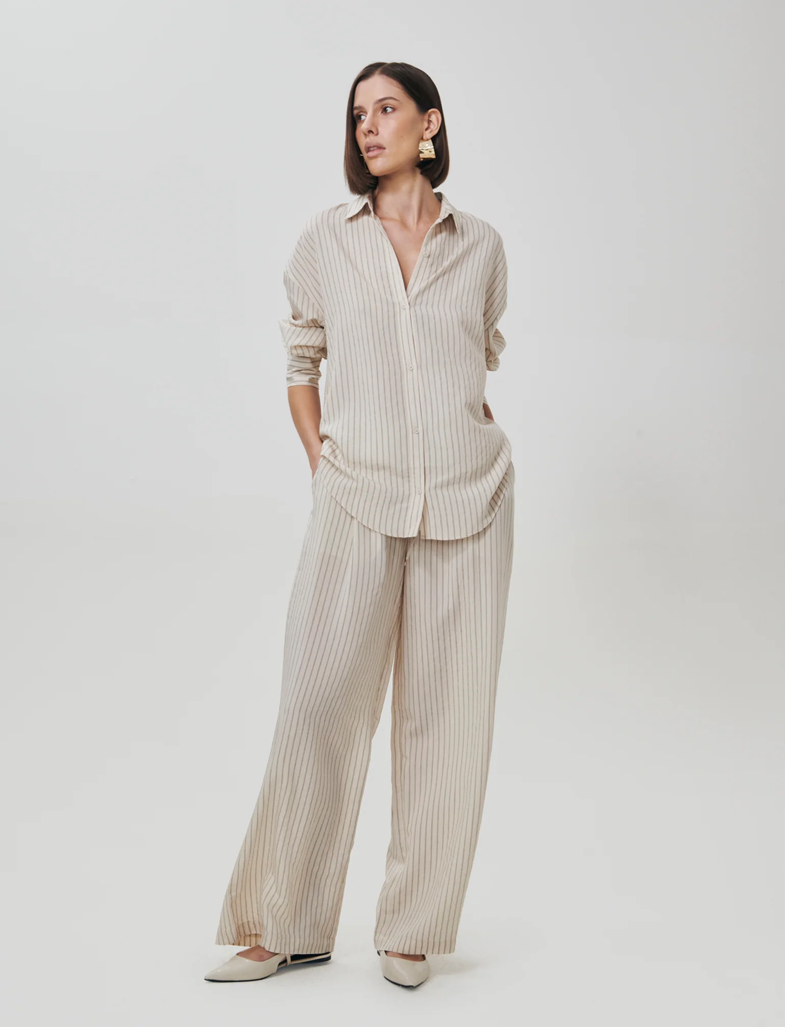 Pantalone Elastico a Righe Verticali - var 1 - Image 4