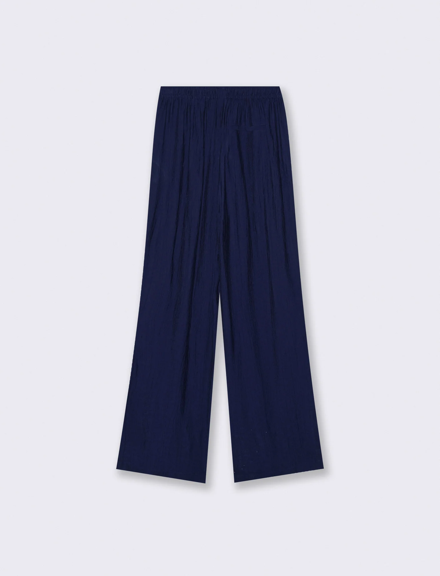 Pantalone Elastico Arricciato in Vita - Bluette - Image 2
