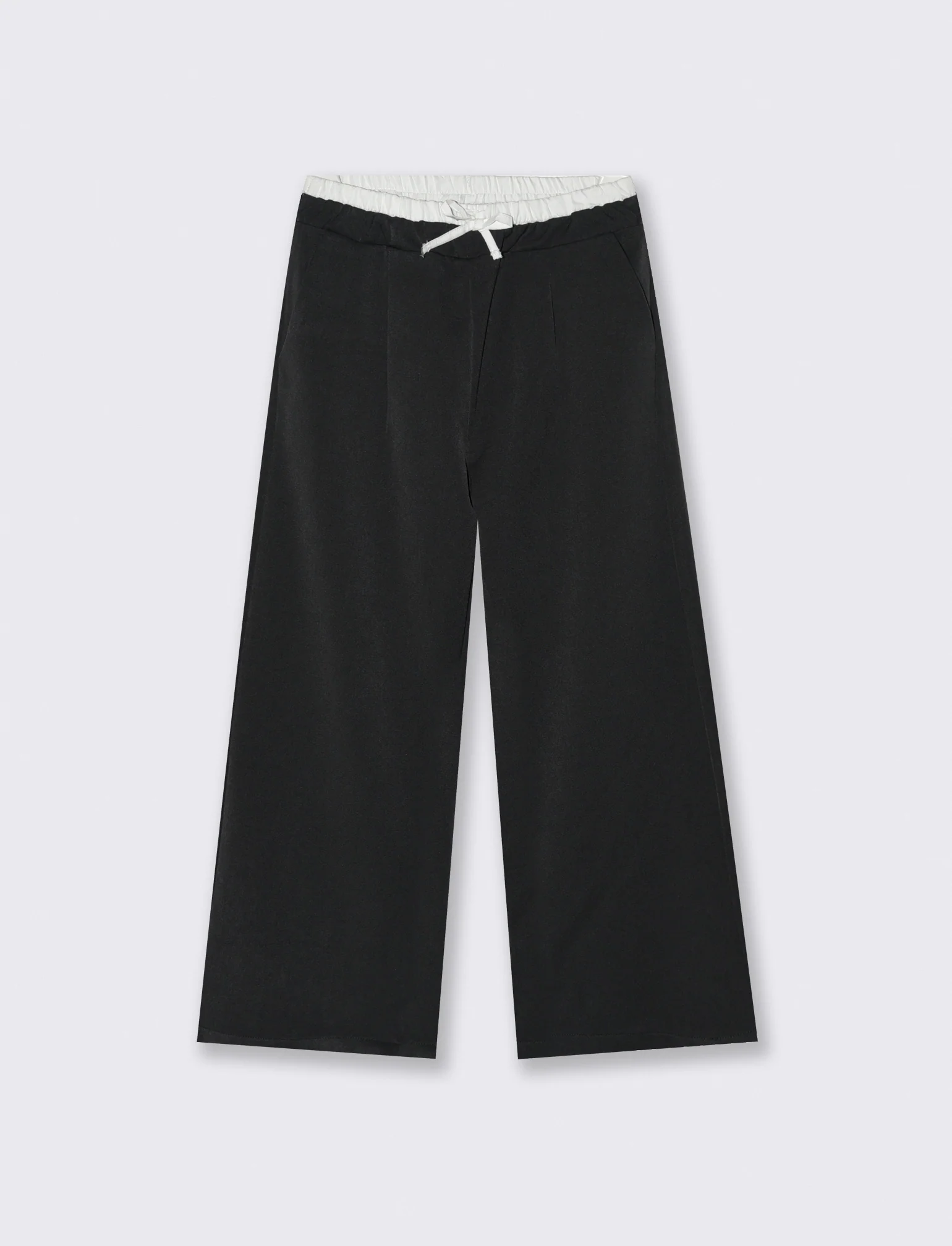 Pantalone gamba ampia - Nero - Image 2