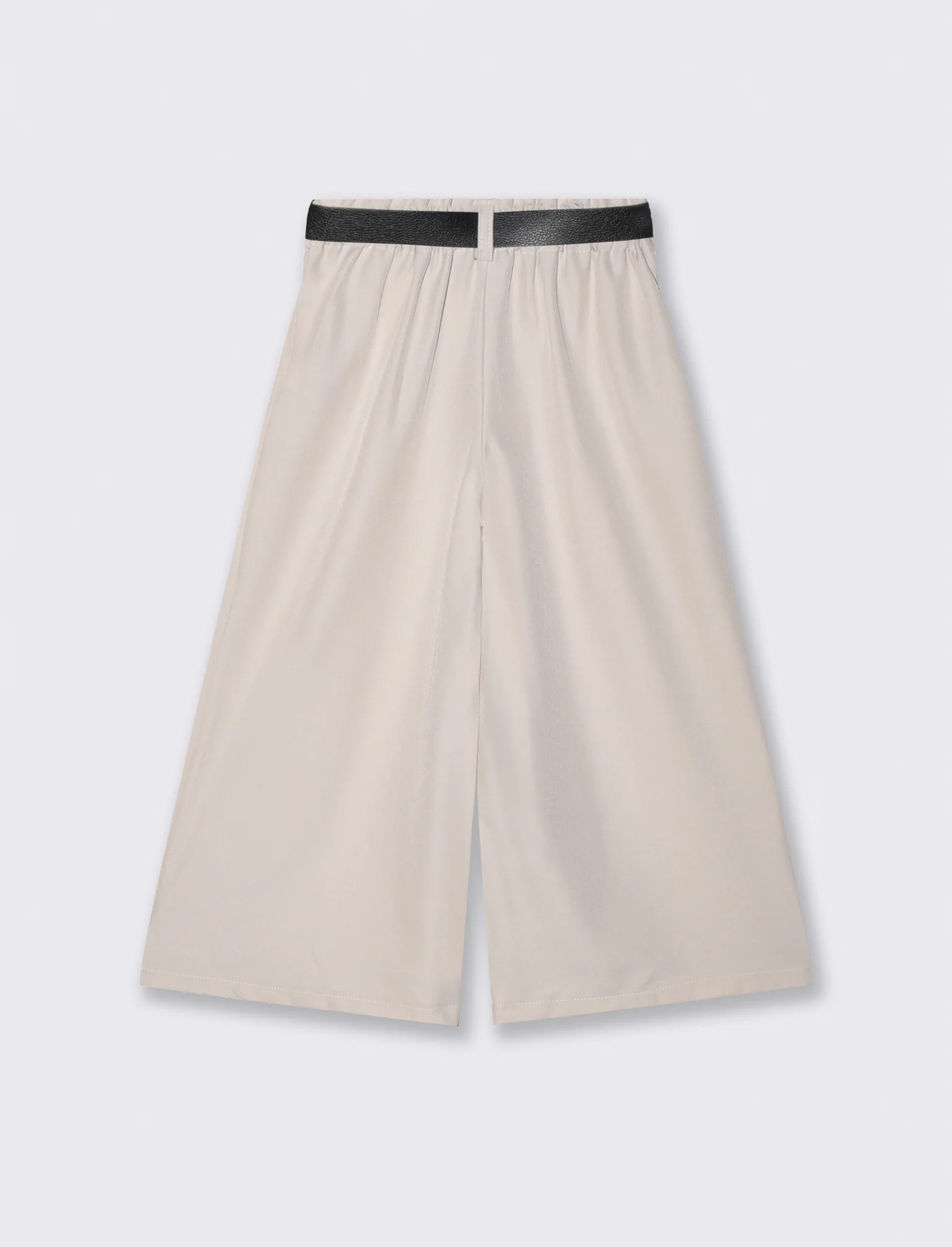 Pantalone gamba ampia per bambina elegante - Beige - Image 2