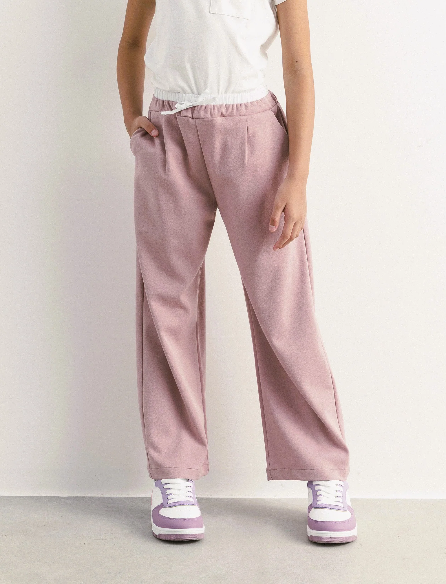 Pantalone gamba ampia - Rosa - Image 2