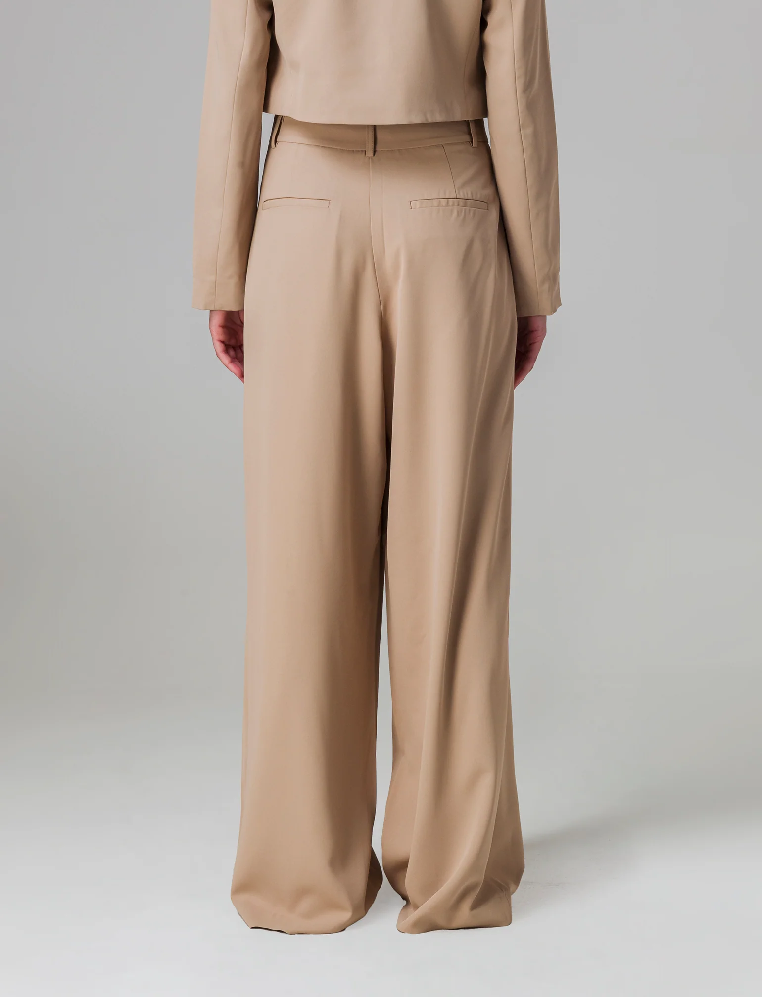 Pantalone gamba dritta da donna - Beige - Image 2