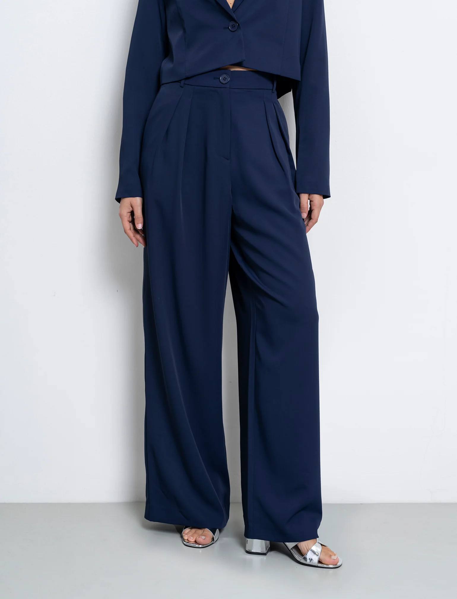Pantalone gamba dritta da donna - Blu - Image 2