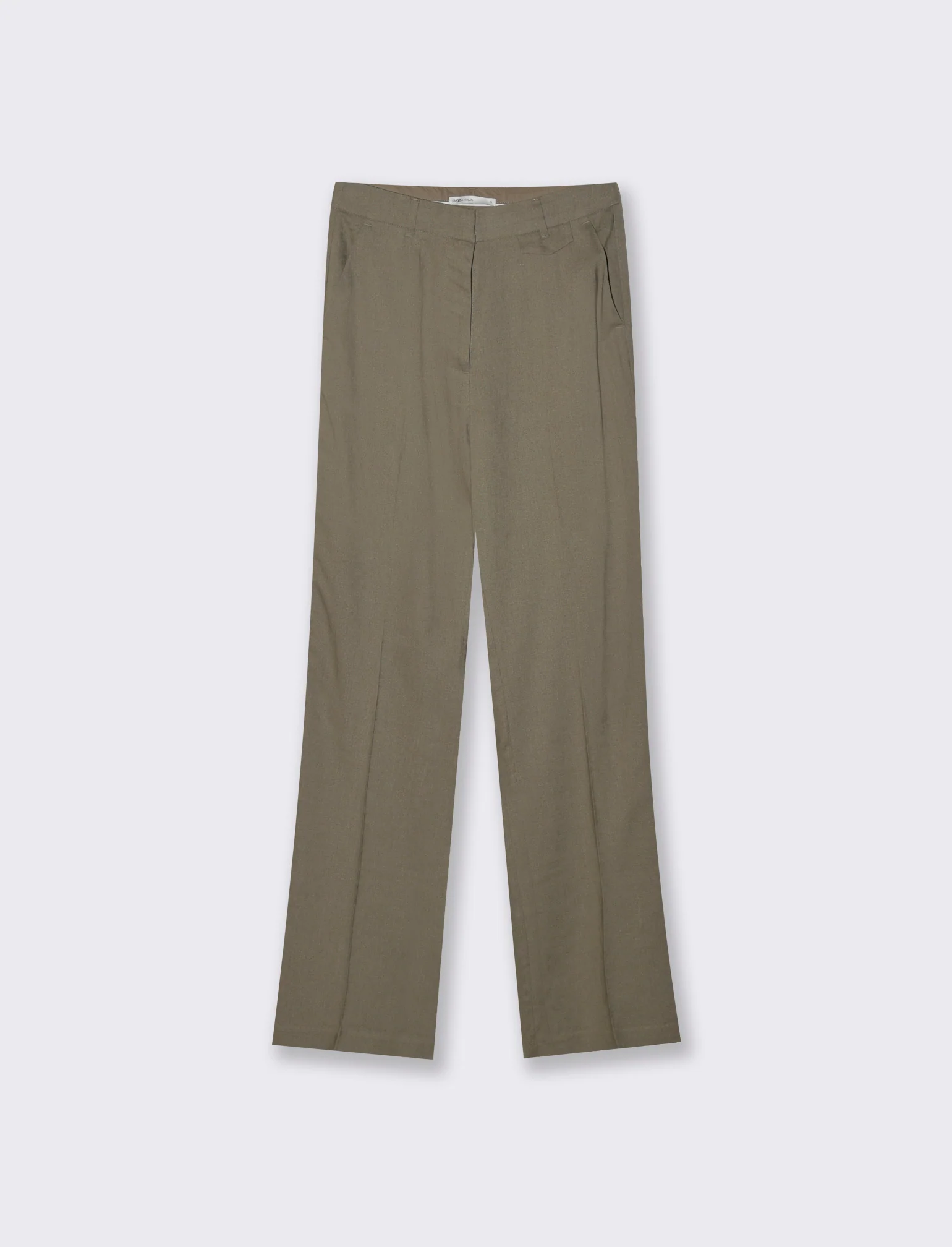 Pantalone gamba dritta da donna - Verde salvia - Image 4