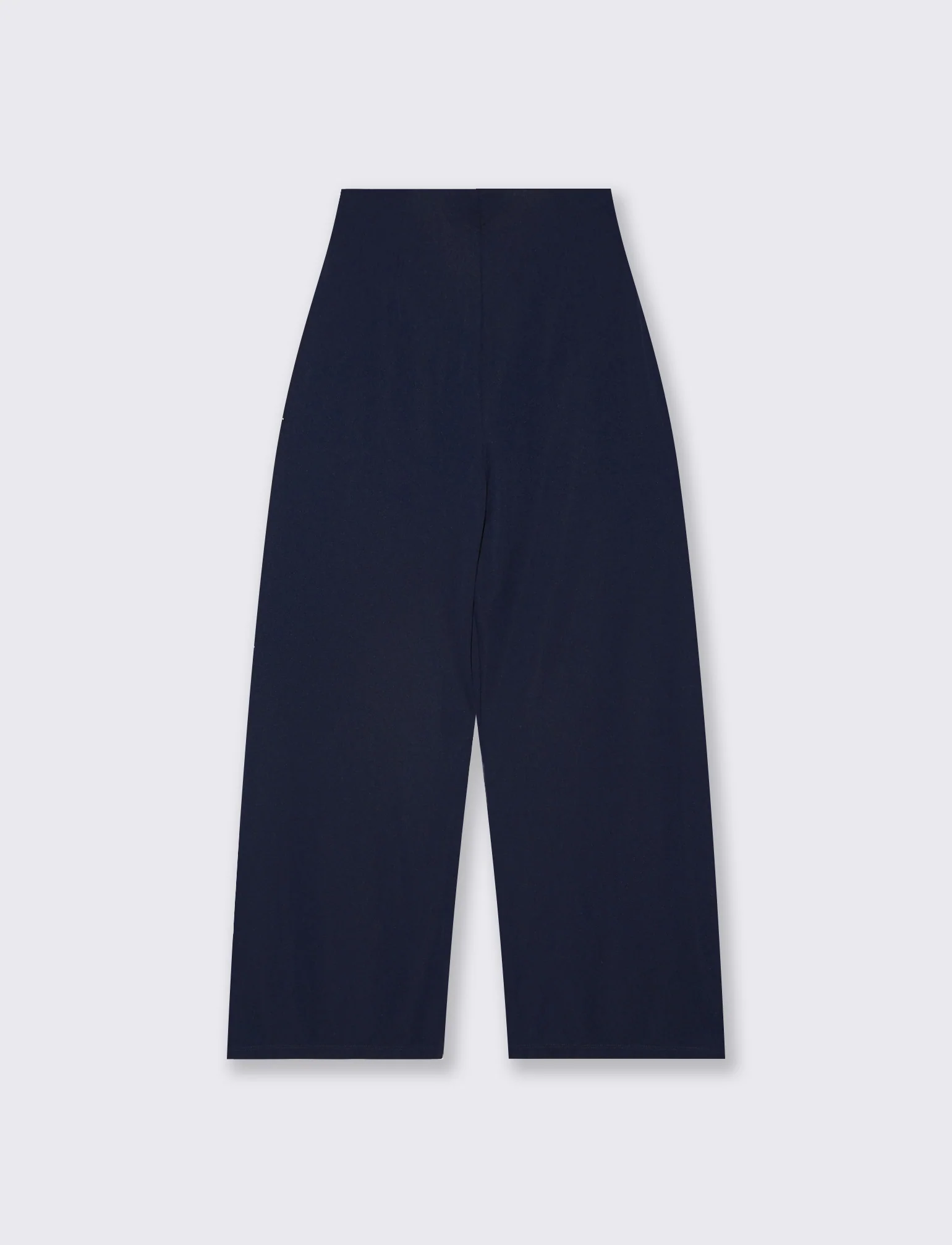Pantalone Gamba Larga con Pinces - Blu - Image 2