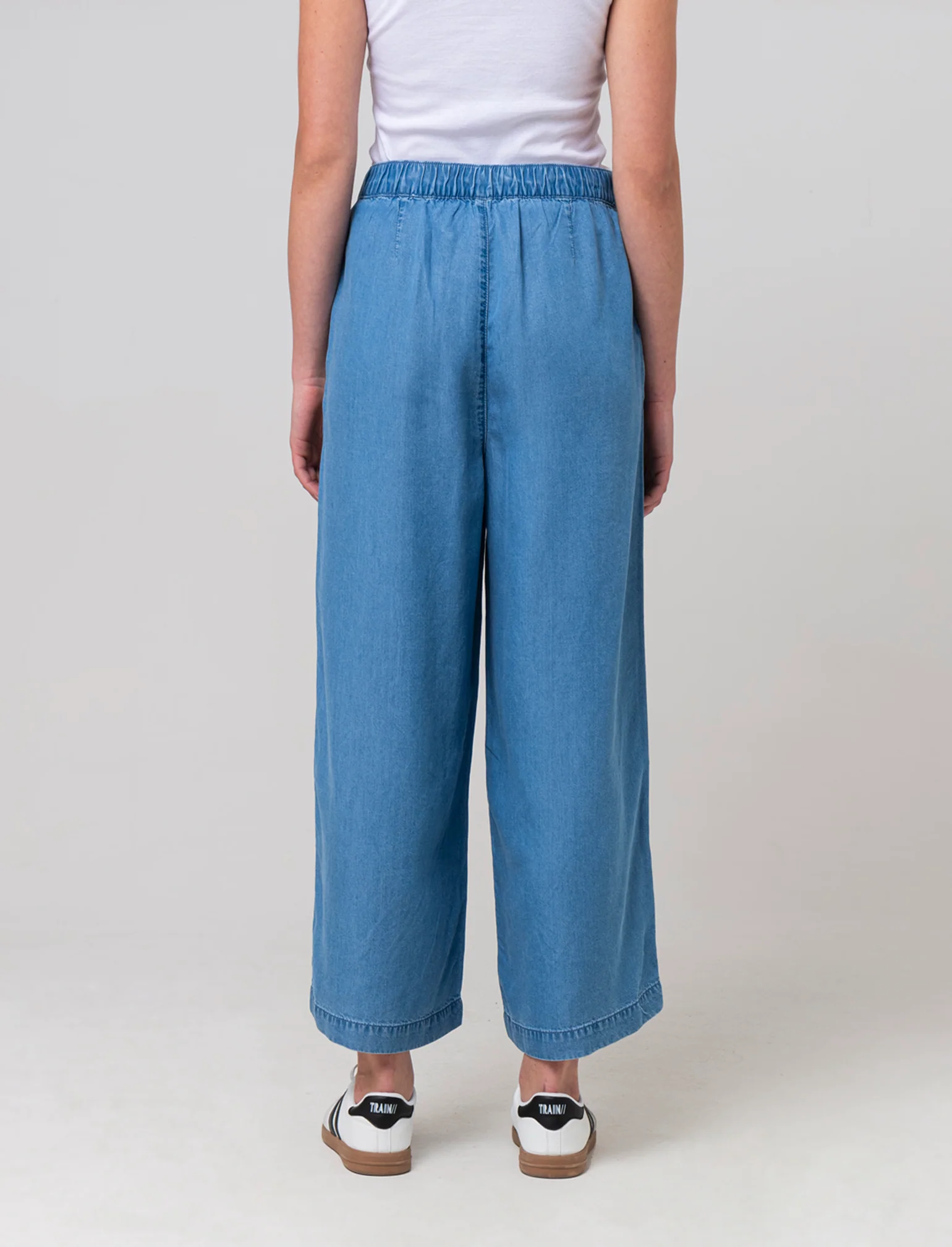 Pantalone gamba larga da donna - Denim
