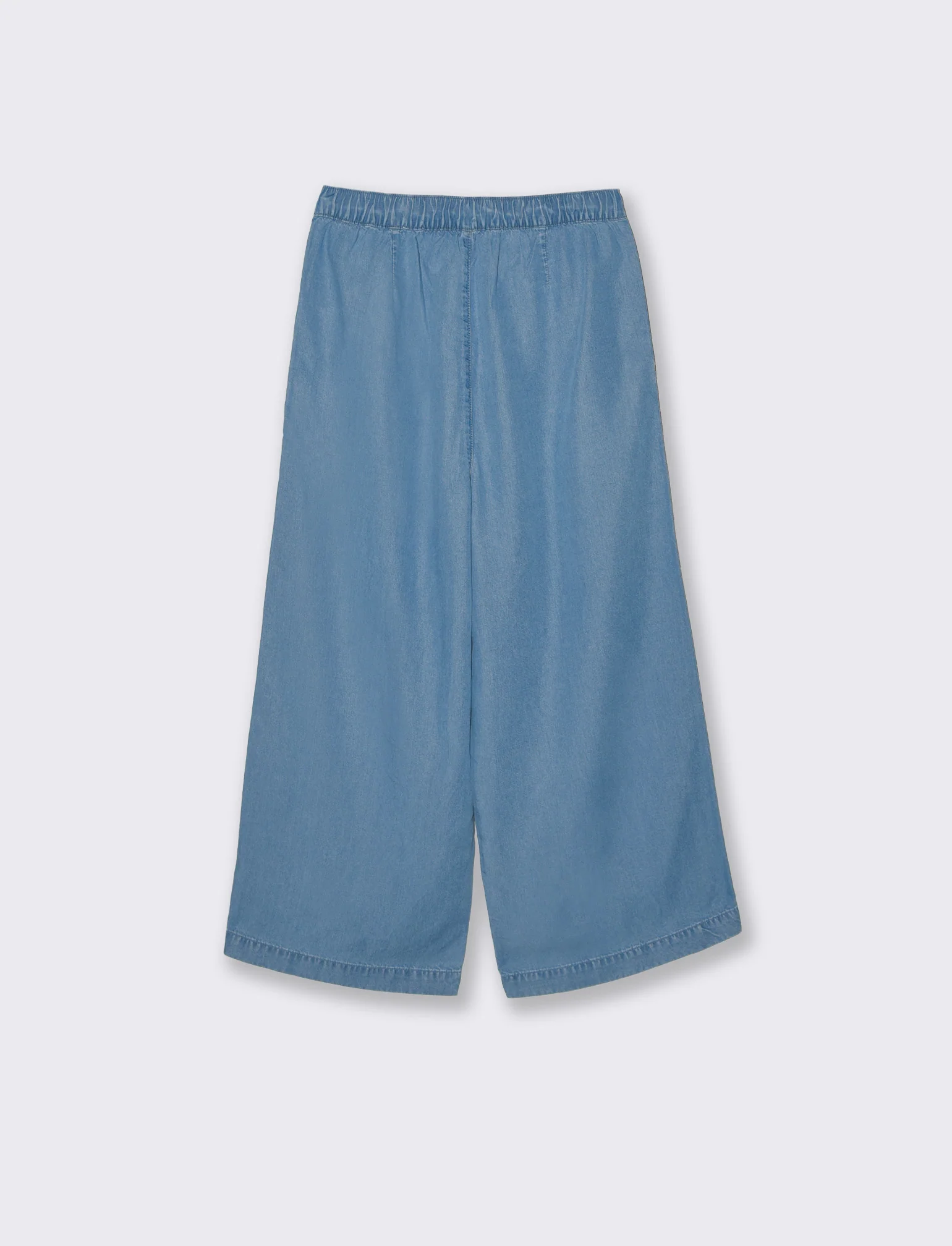Pantalone gamba larga da donna - Denim - Image 5