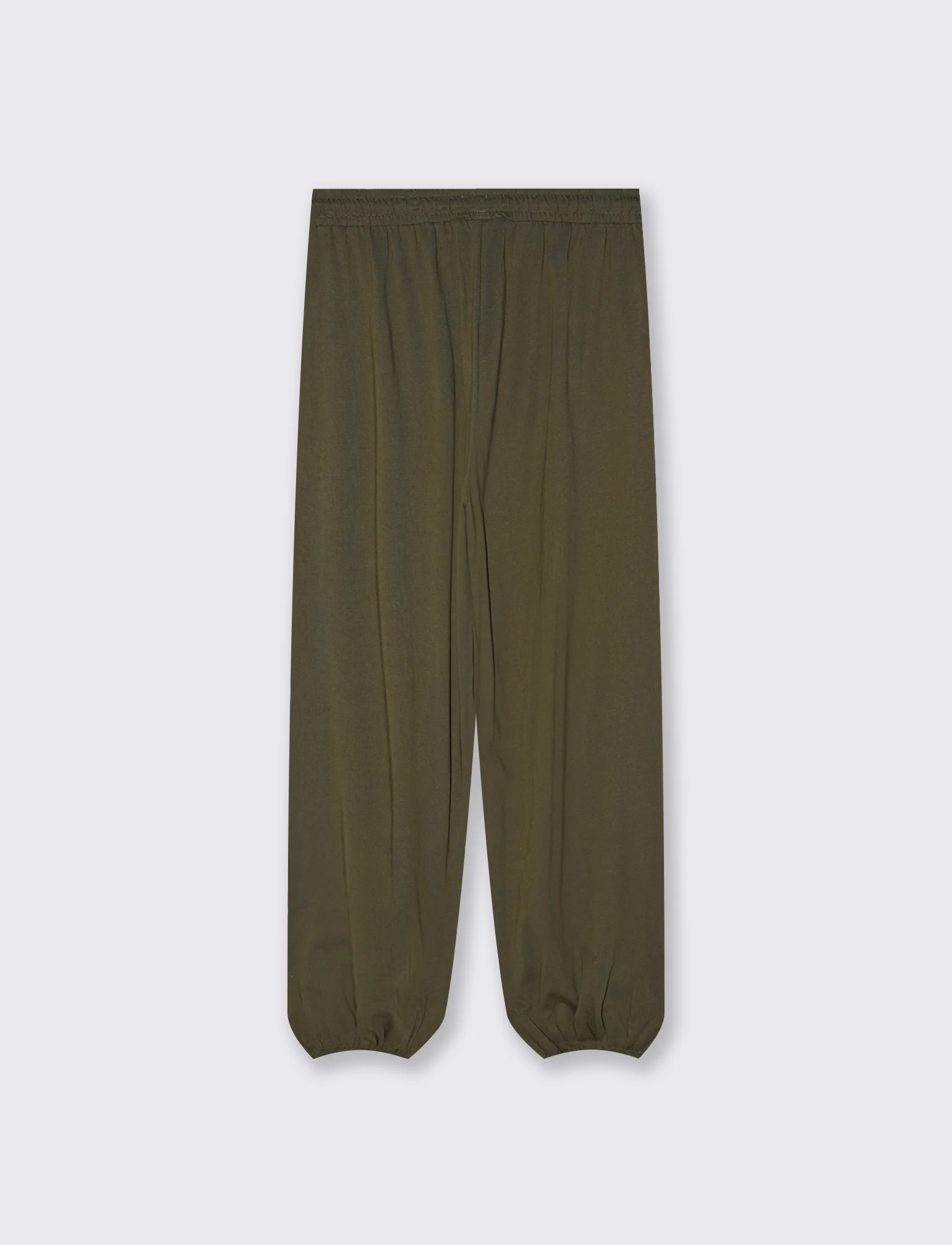 Pantalone in cotone con elastico in vita - Kaky 1 - Image 2