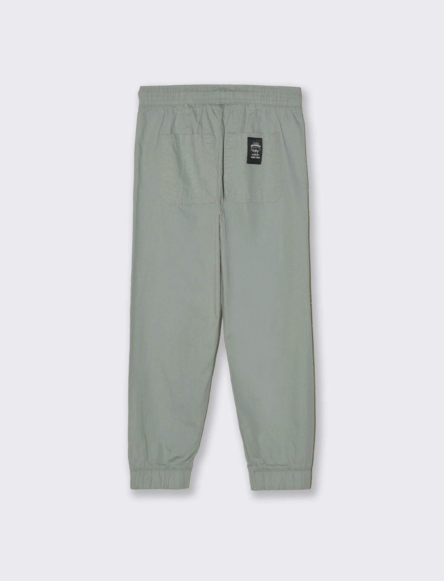Pantalone in cotone modello cargo da bambino - Verde salvia - Image 2