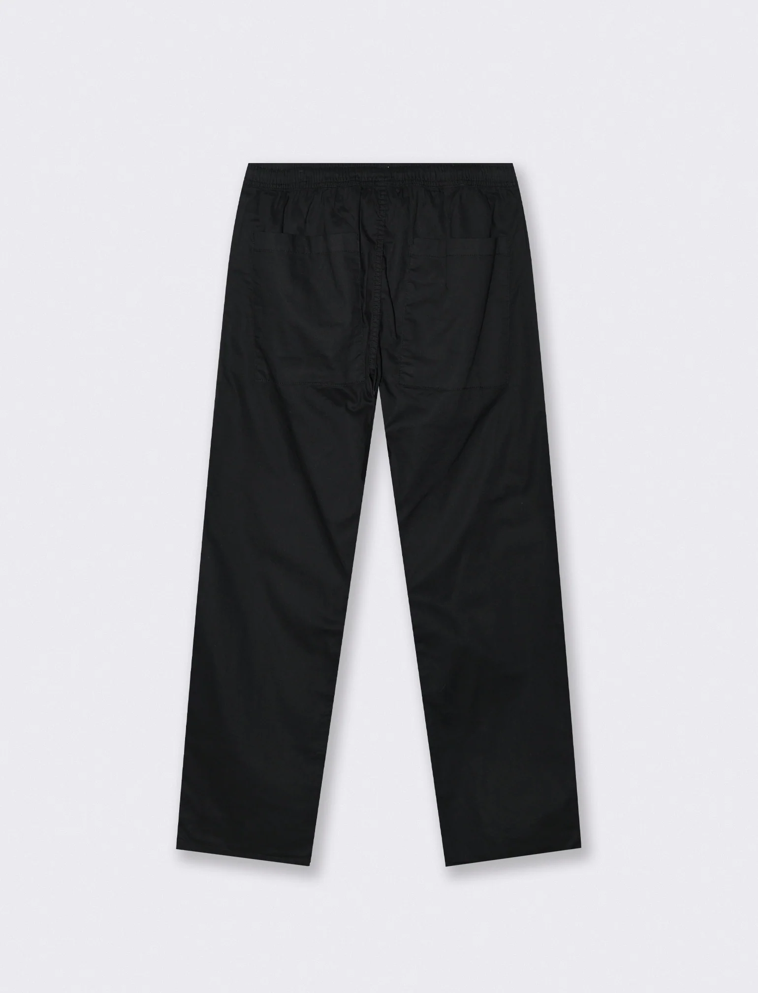 Pantalone in Cotone Regular Fit con Tasche - Nero - Image 2