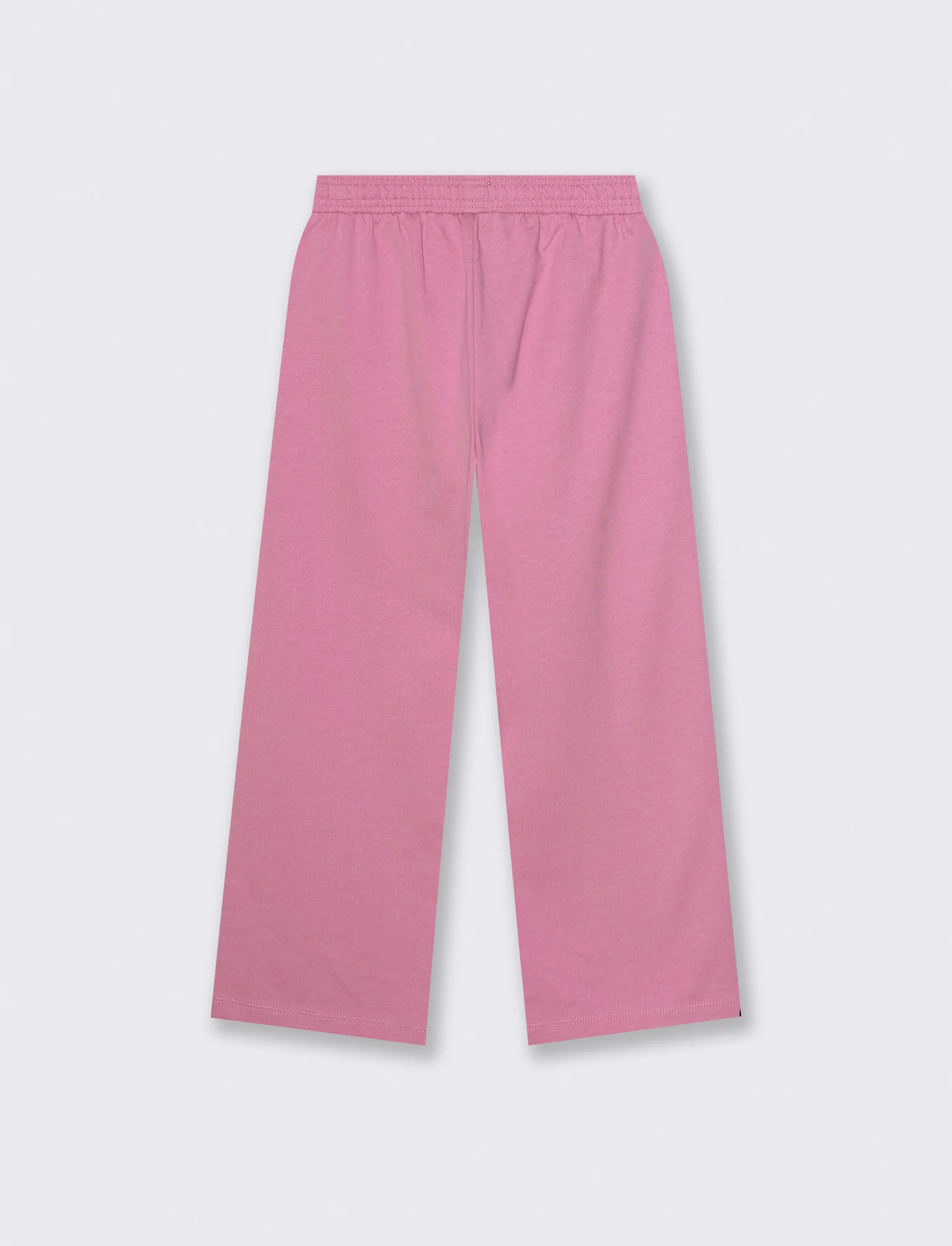 Pantalone in felpa da bambina gamba larga - Rosa candy - Image 2
