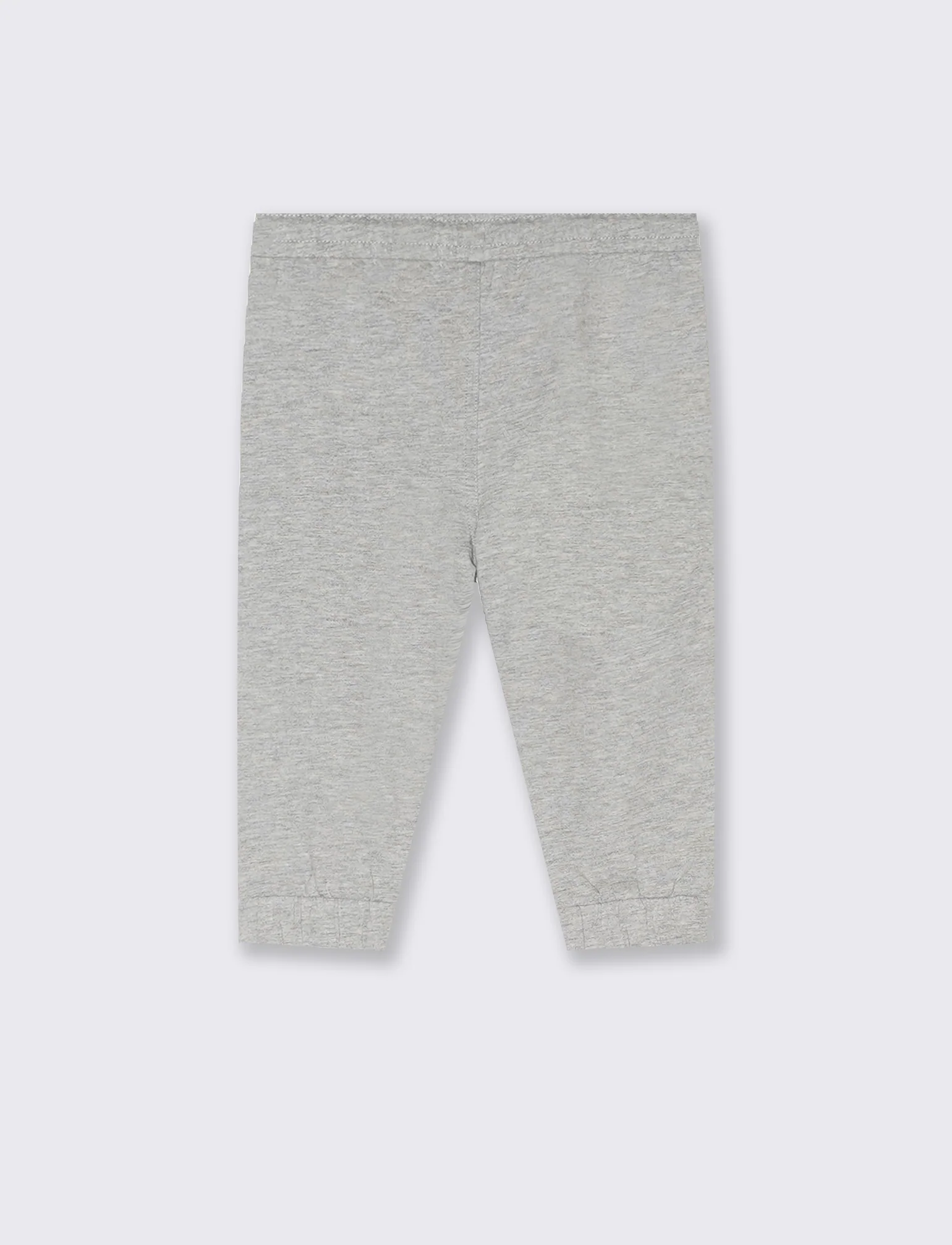 Pantalone in felpa modello Jogger da neonato - Grigio mel. - Image 2