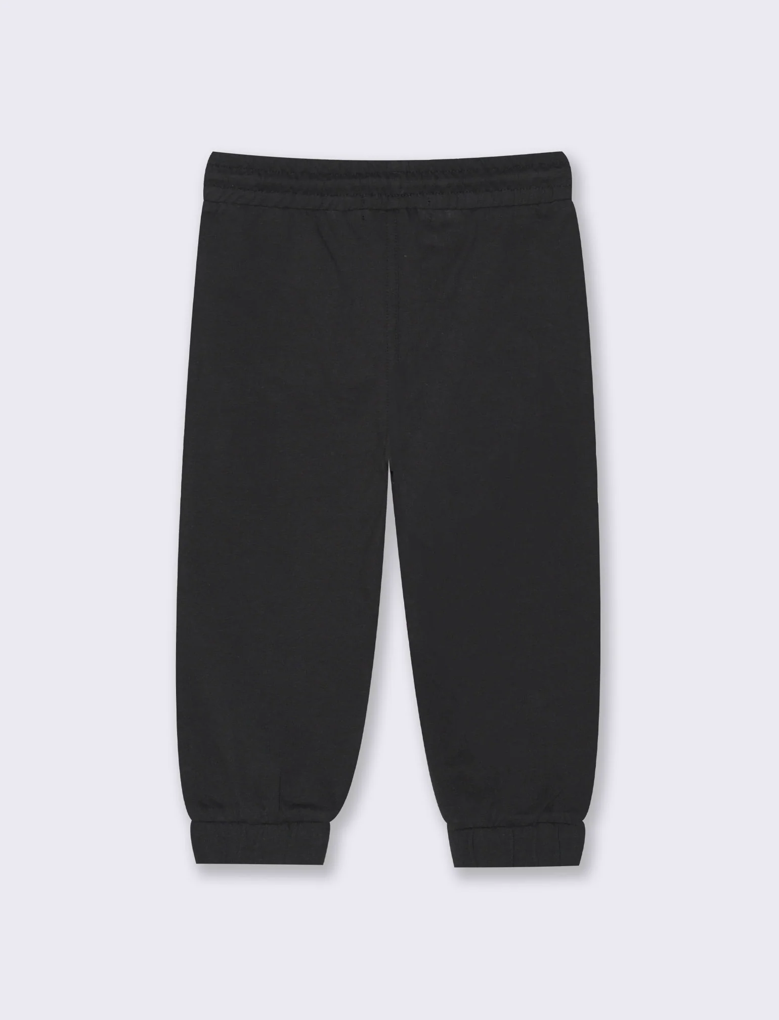 Pantalone in felpa modello Jogger da neonato - Nero - Image 2
