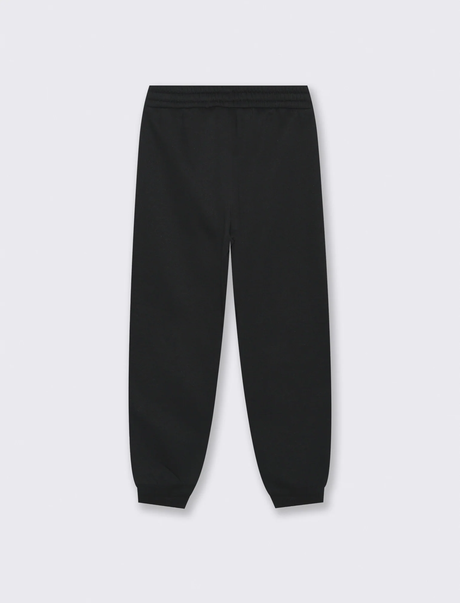Pantalone in felpa morbida da bambina - Nero - Image 2