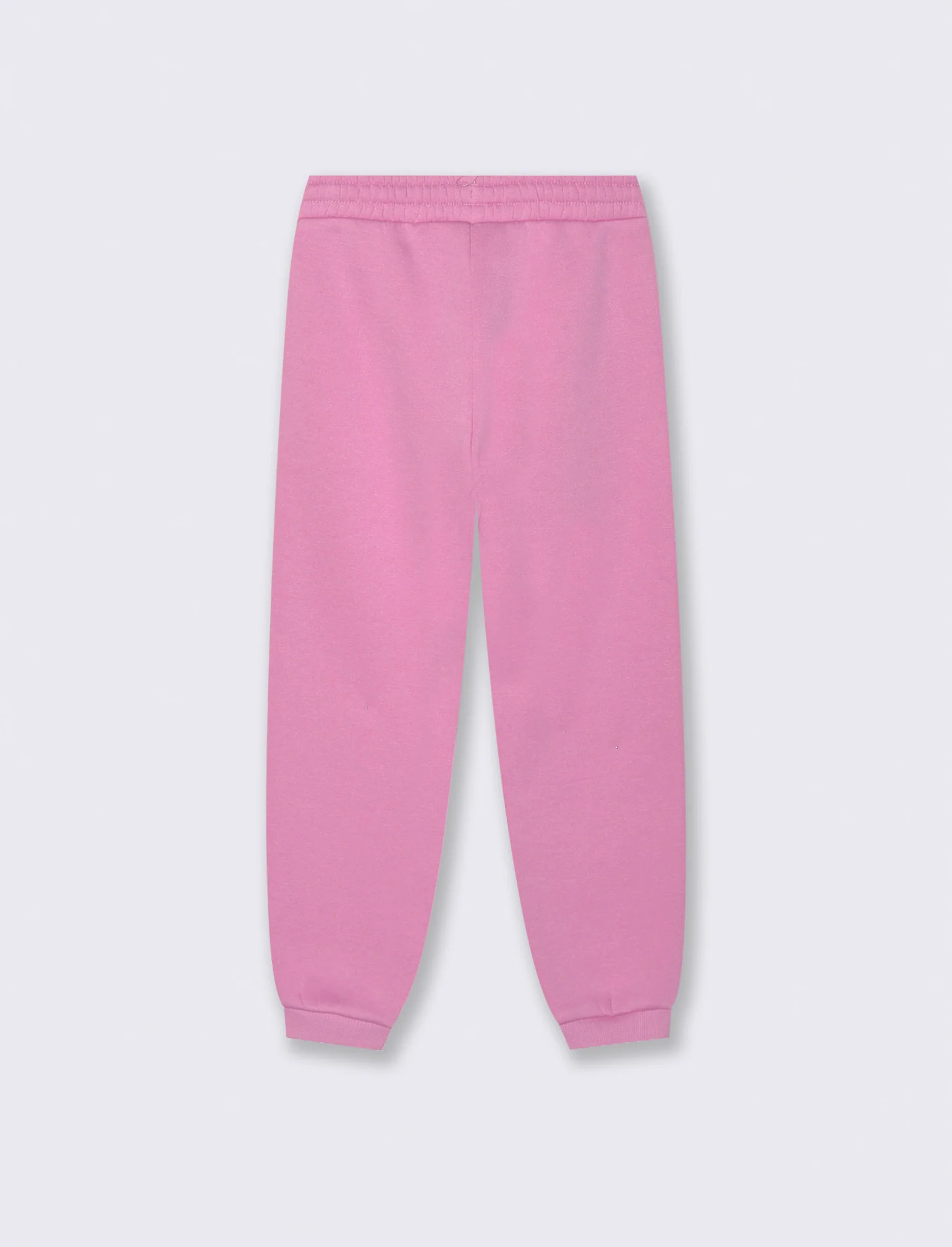 Pantalone in felpa morbida da bambina - Rosa candy - Image 2