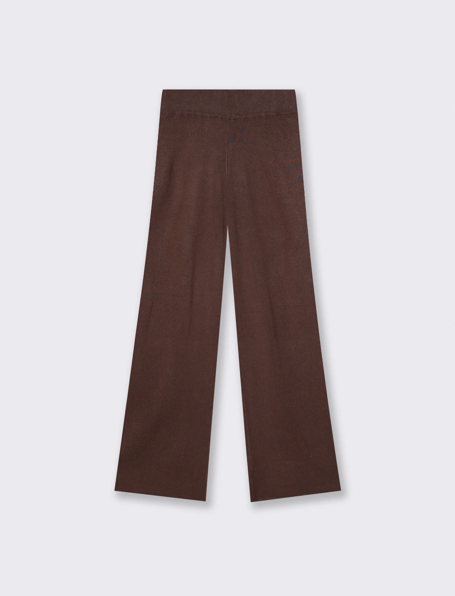 Pantalone in Maglia con Elastico Vita - Marrone - Image 4