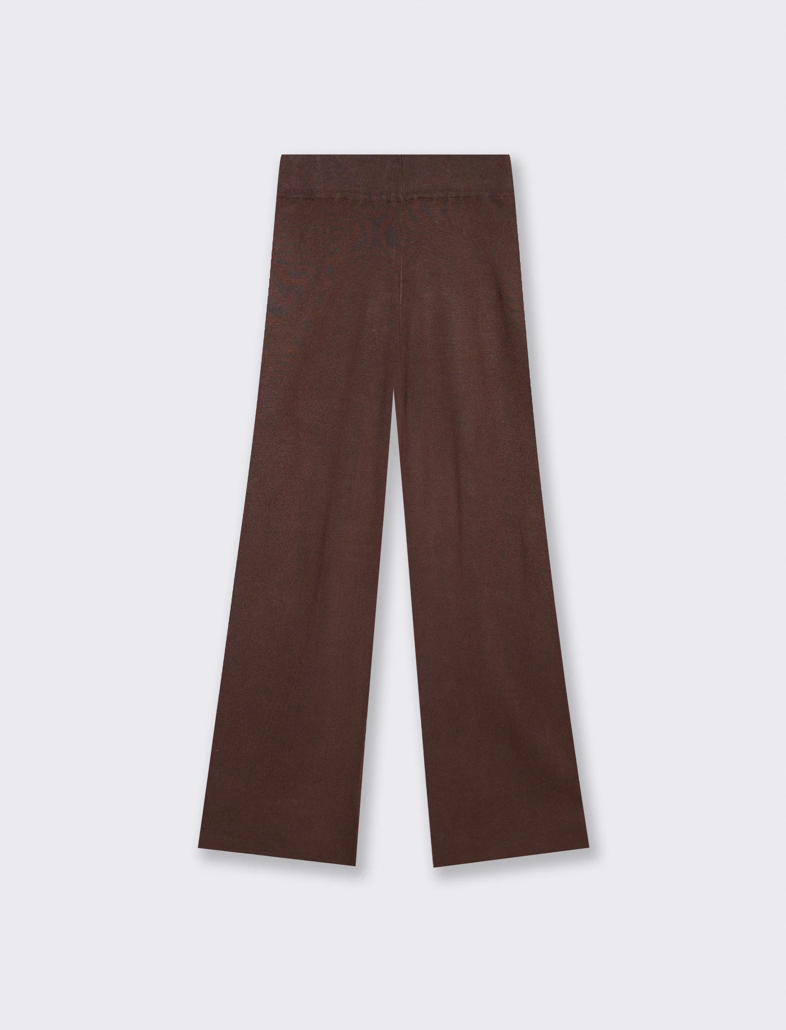 Pantalone in Maglia con Elastico Vita - Marrone - Image 5