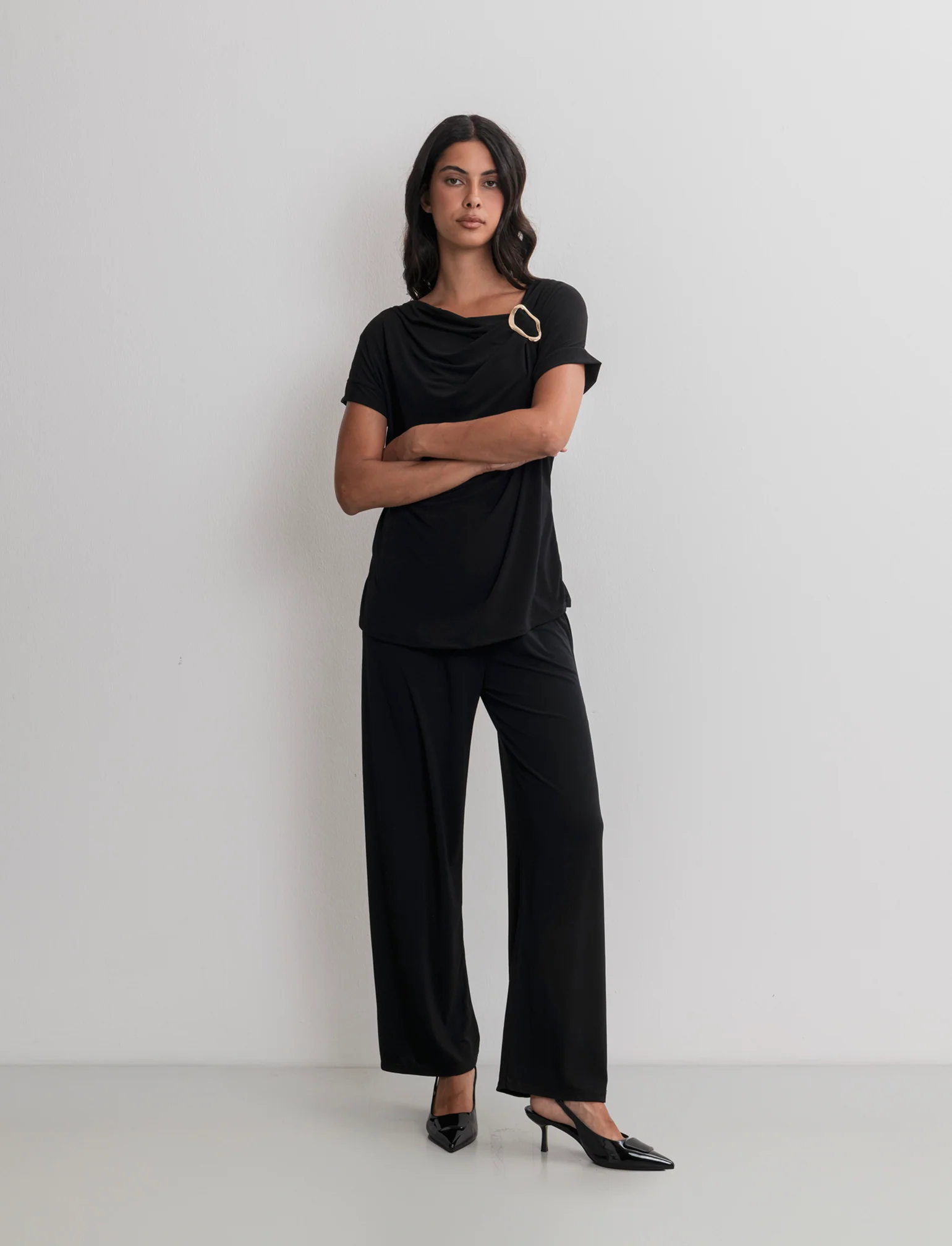 PANTALONE IN MAGLIA - Nero