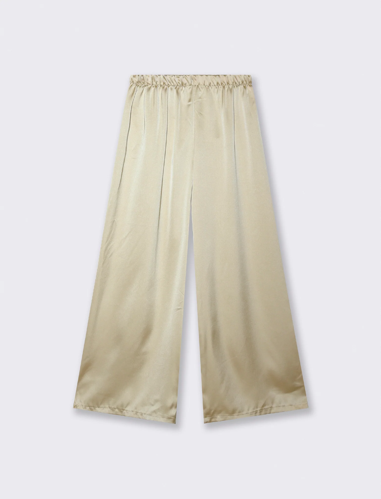 PANTALONE IN SATIN - Beige champagne - Image 5