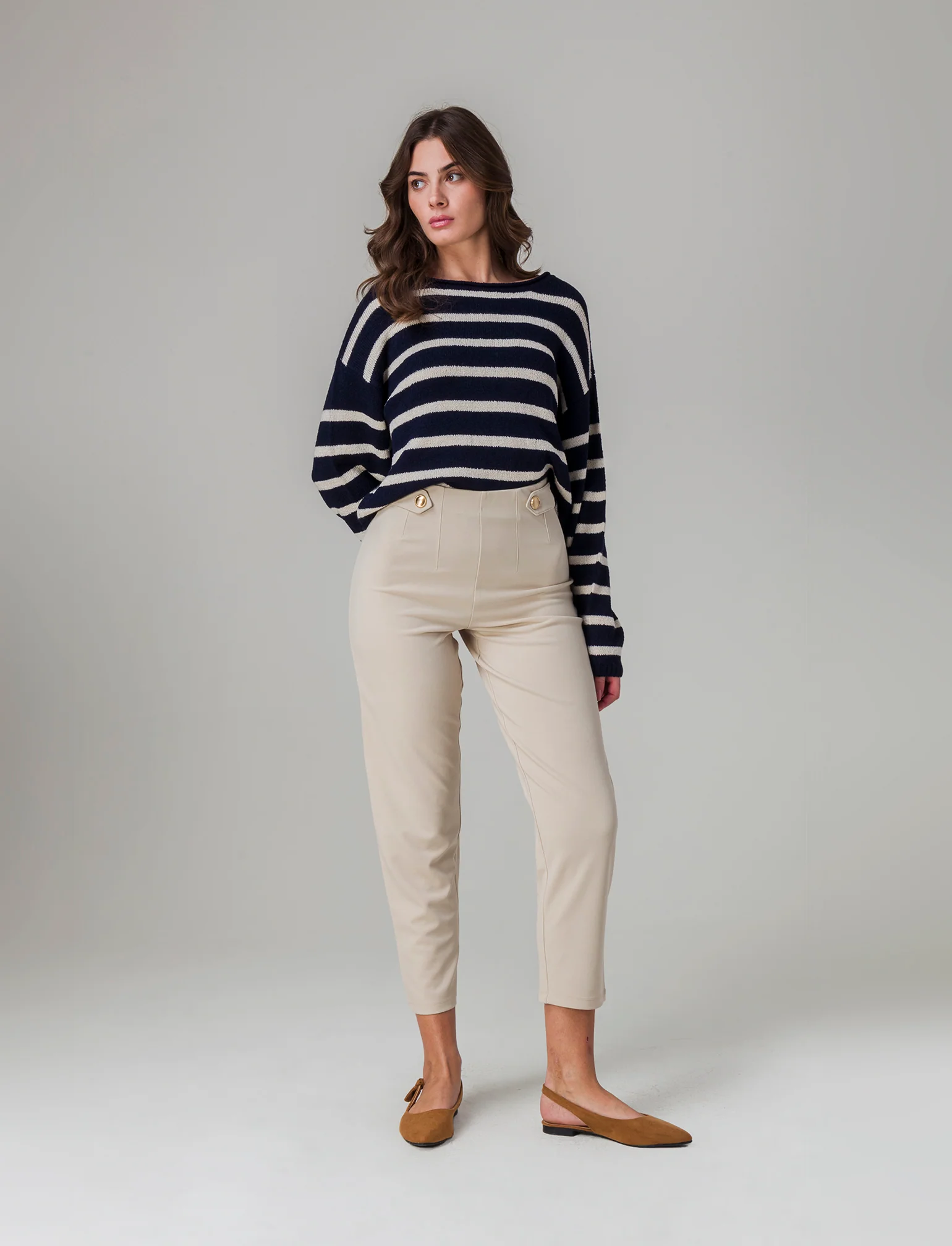 Pantalone in scuba da donna - Beige