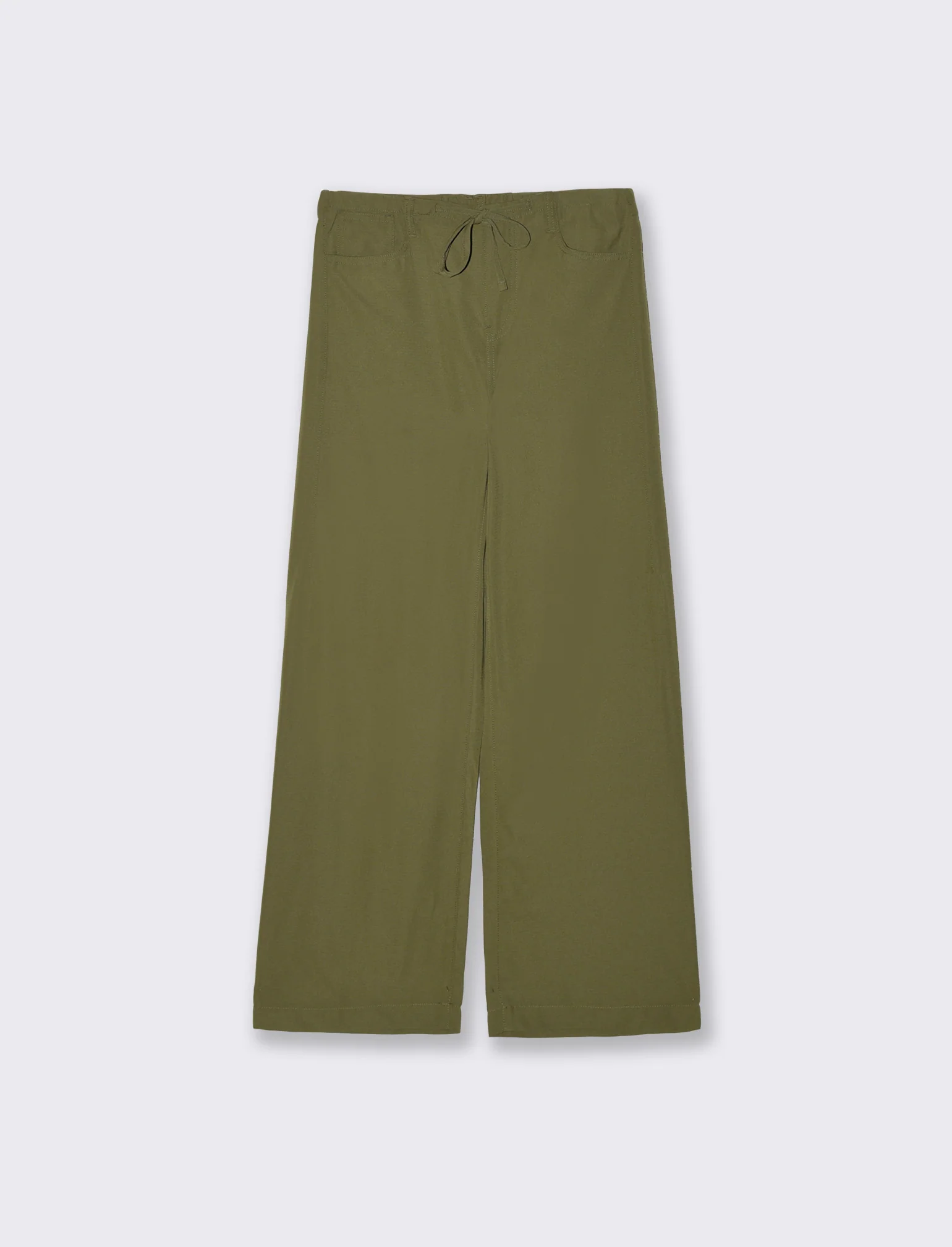 Pantalone Jogger Wide Leg con Coulisse - Kaky 1