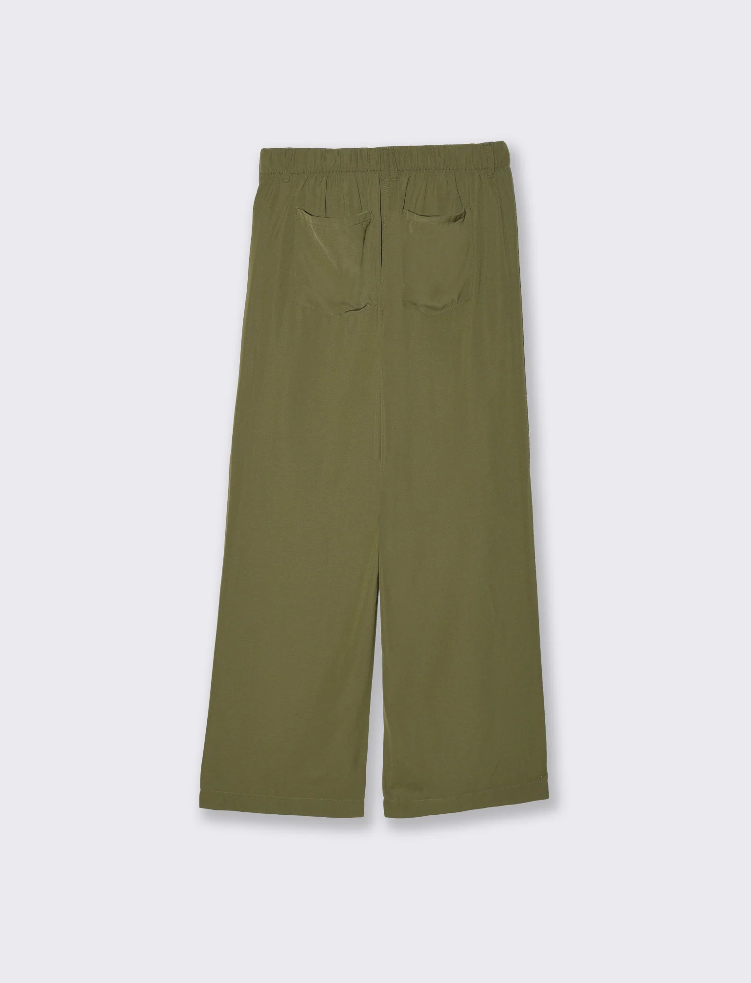 Pantalone Jogger Wide Leg con Coulisse - Kaky 1 - Image 2