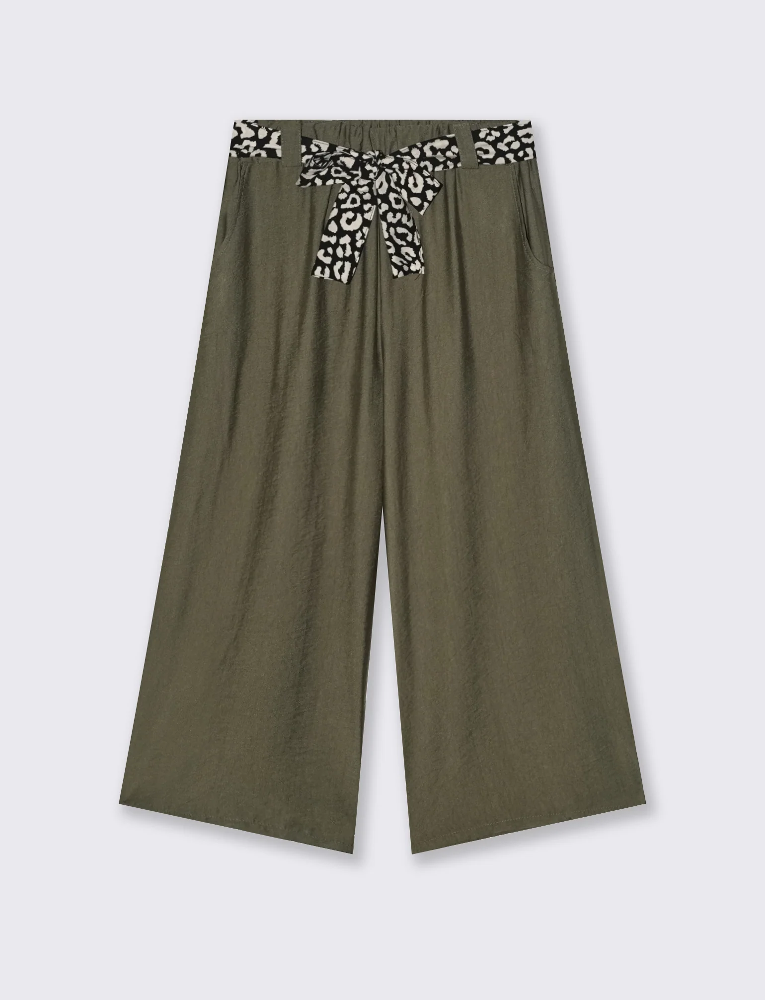 Pantalone largo con cintura stampata - Ve.milit. - Image 3