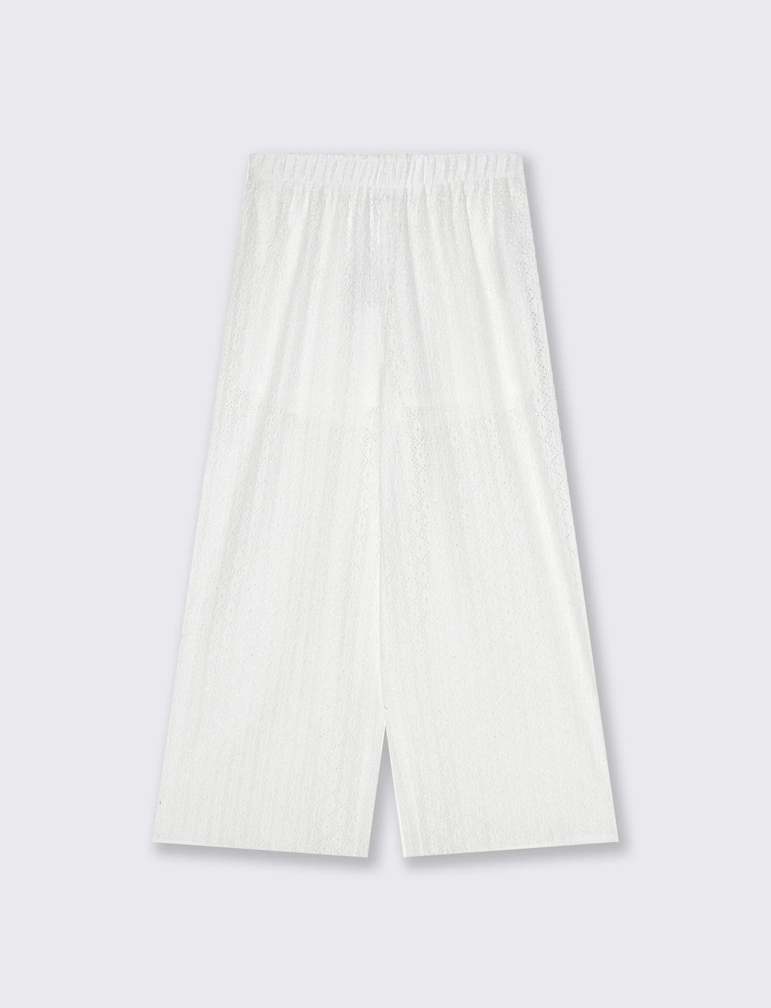 Pantalone Lungo Foderato con Coulisse - Bianco