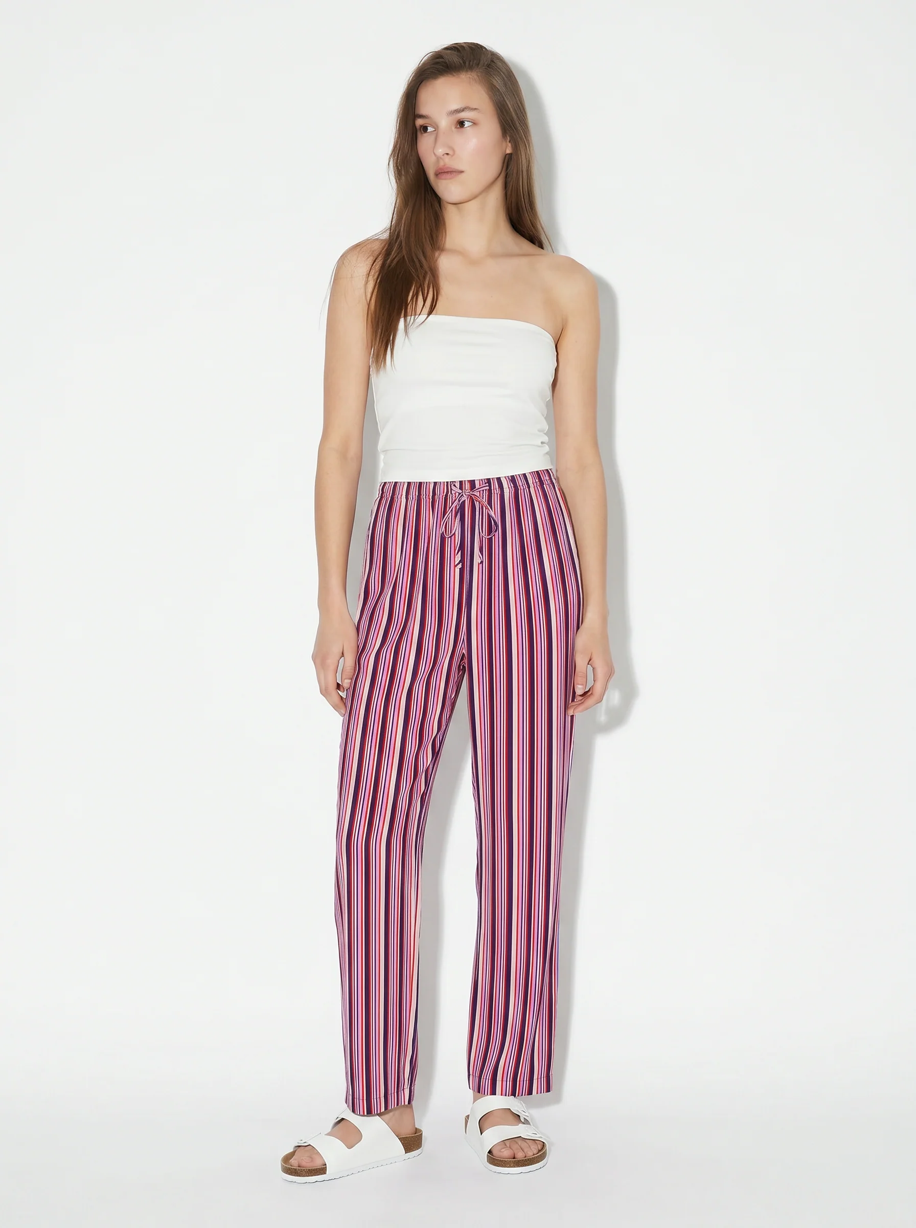 Pantalone lungo stampato in tessuto leggero - var 1 - Image 4