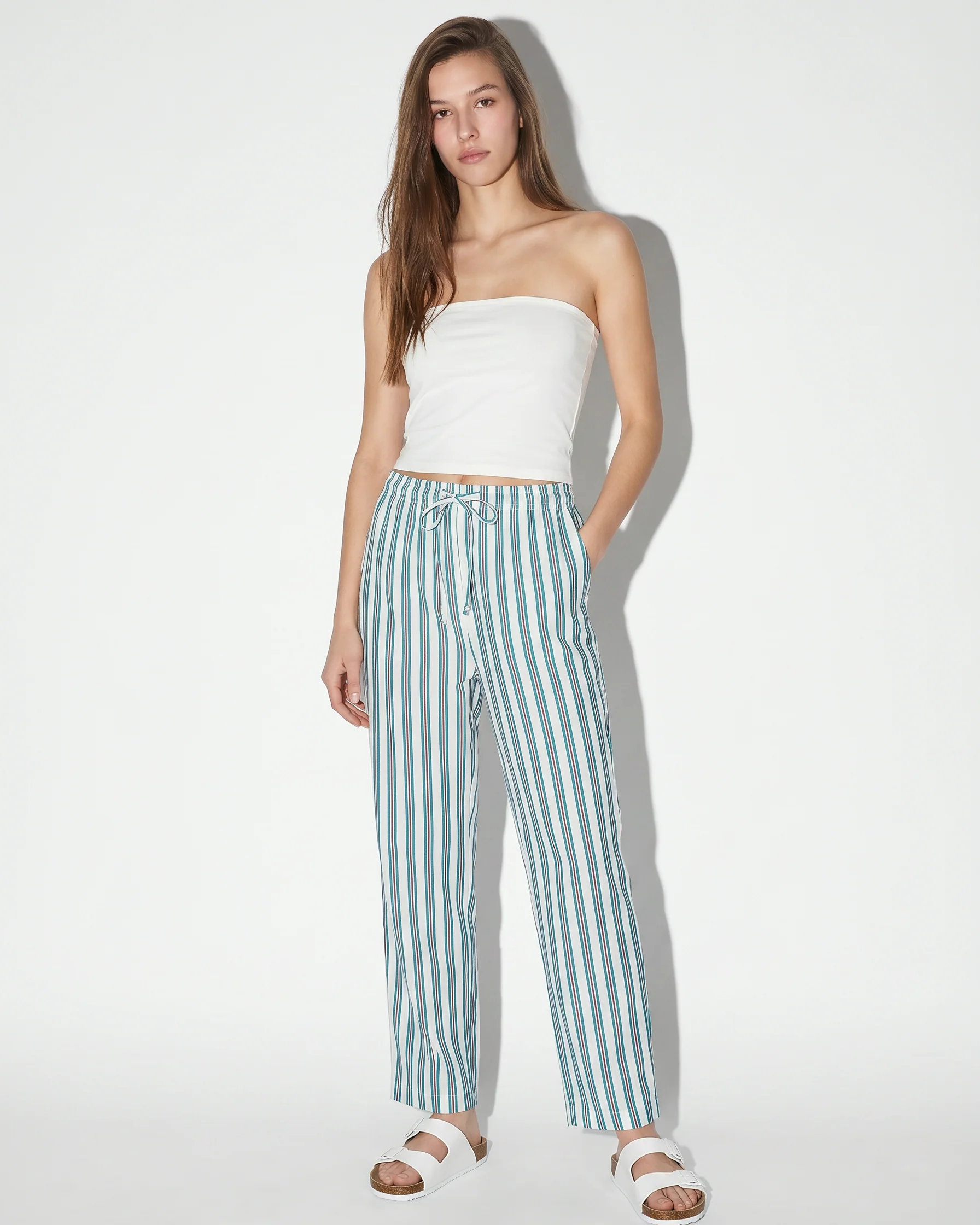 Pantalone lungo stampato in tessuto leggero - var 2 - Image 4