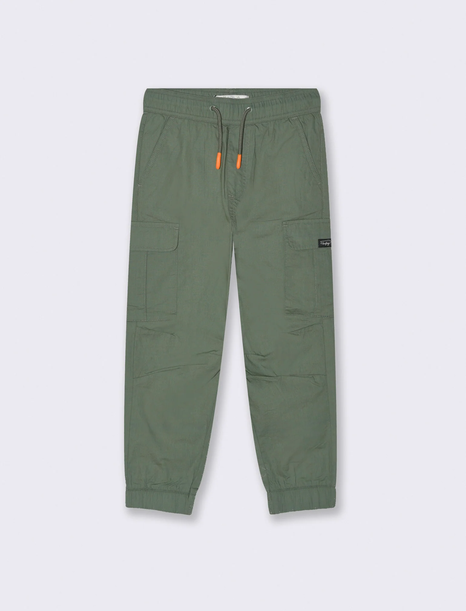 Pantalone modello cargo in cotone da bambino - Verde - Image 3