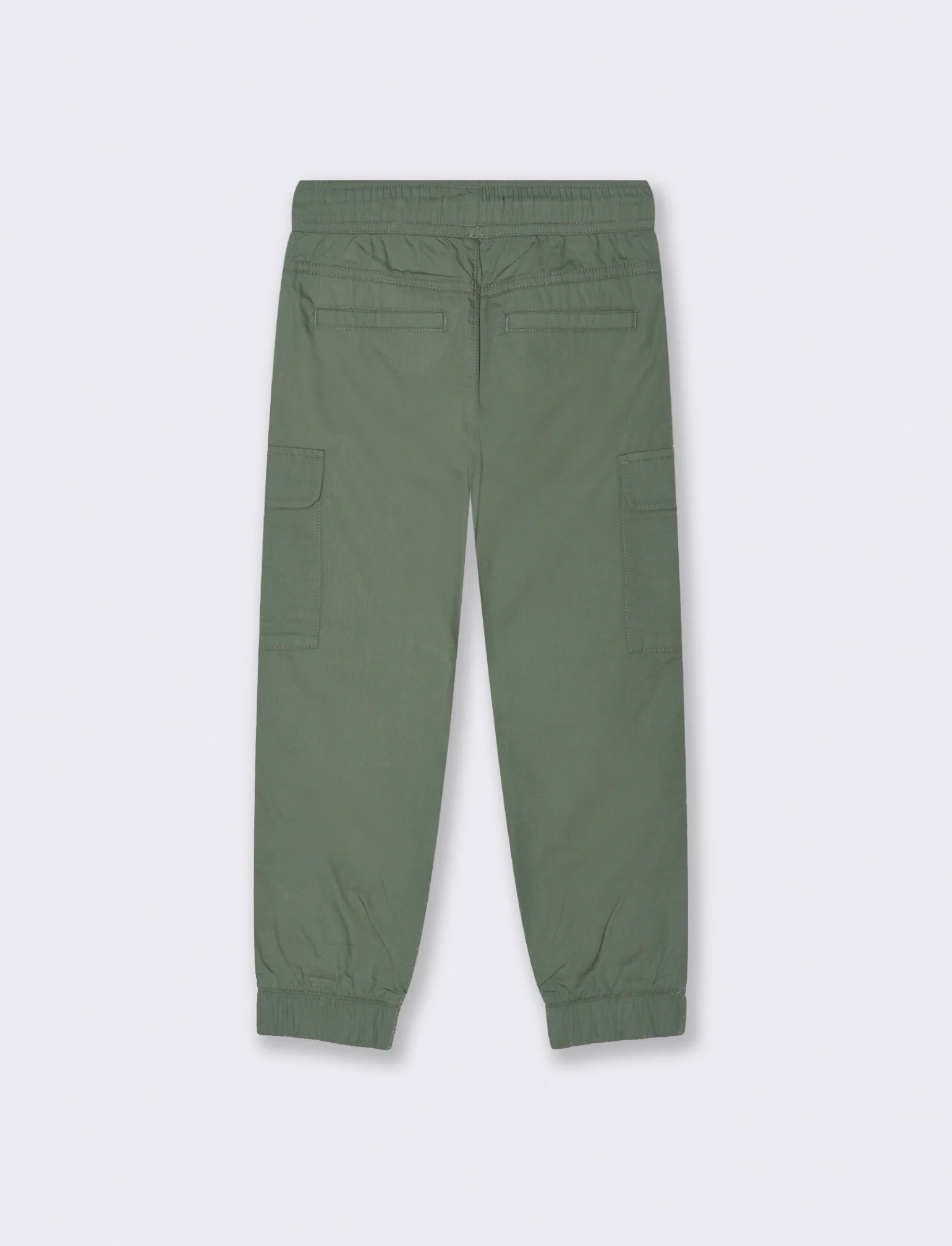 Pantalone modello cargo in cotone da bambino - Verde - Image 4