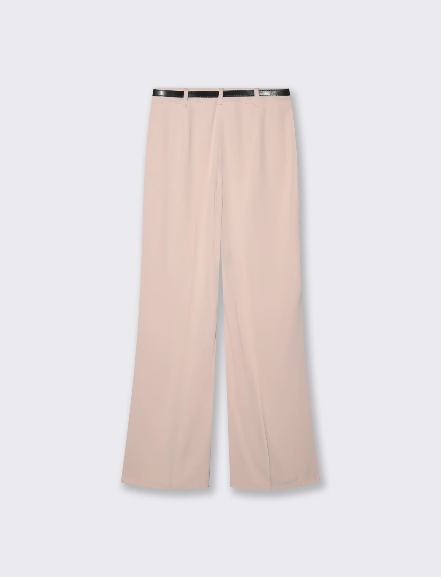 Pantalone palazzo con cintura - Rosa